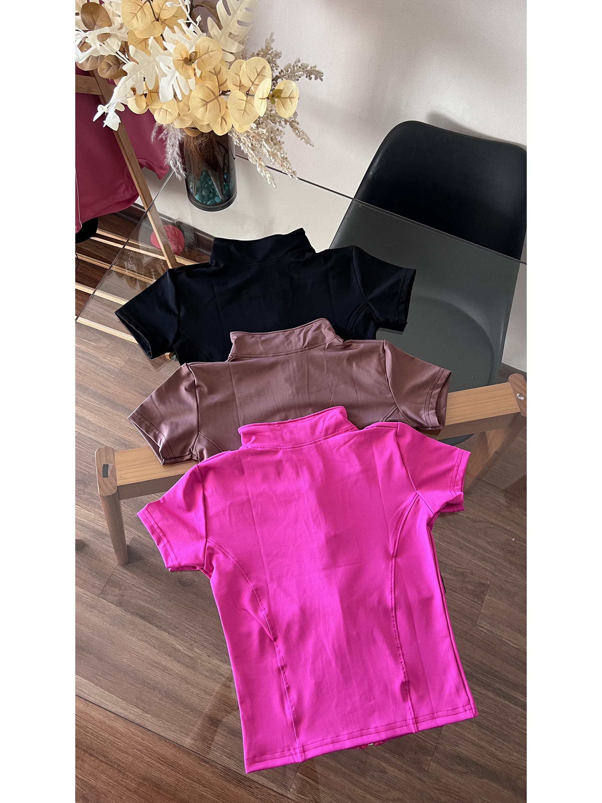 Polera de compresión manga corta cierre completo 6