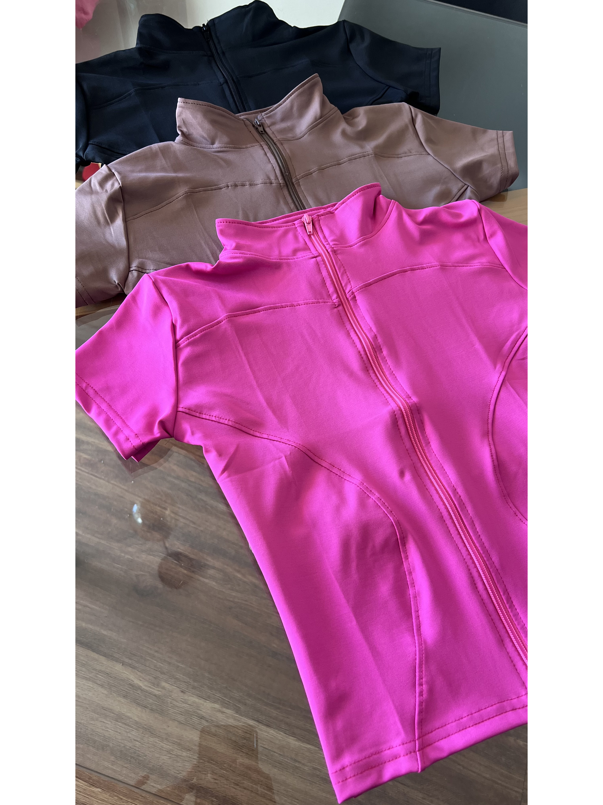 Polera de compresión manga corta cierre completo 7