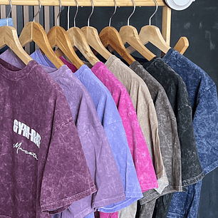 Polera crop top acid wash GYMRAT