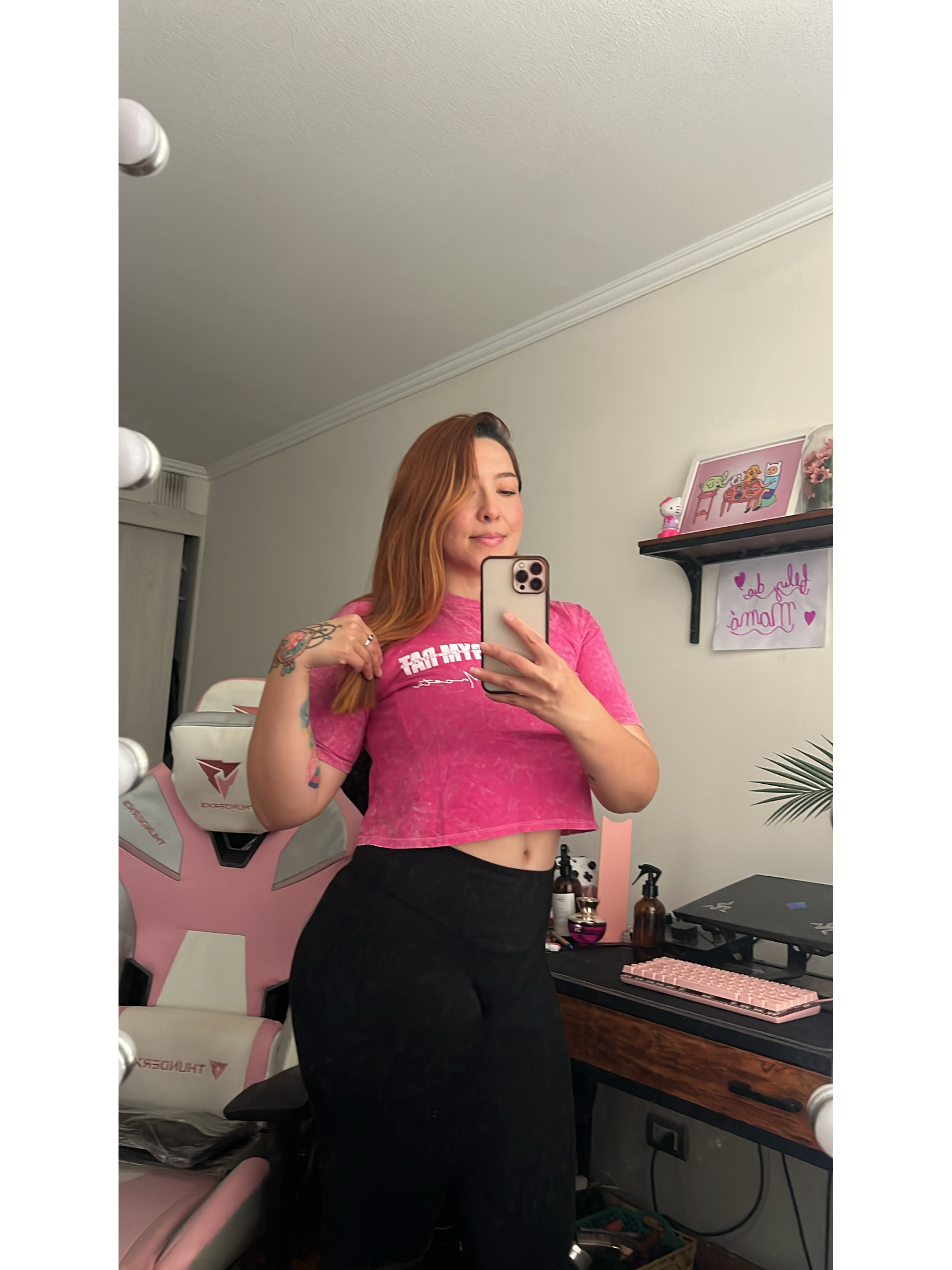 Polera crop top acid wash GYMRAT 10