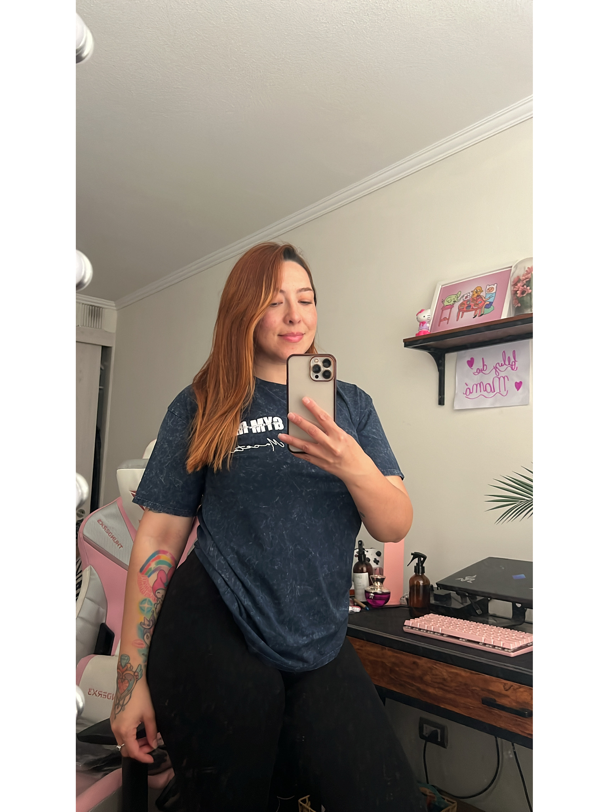 Polera larga acid wash GYMRAT 4