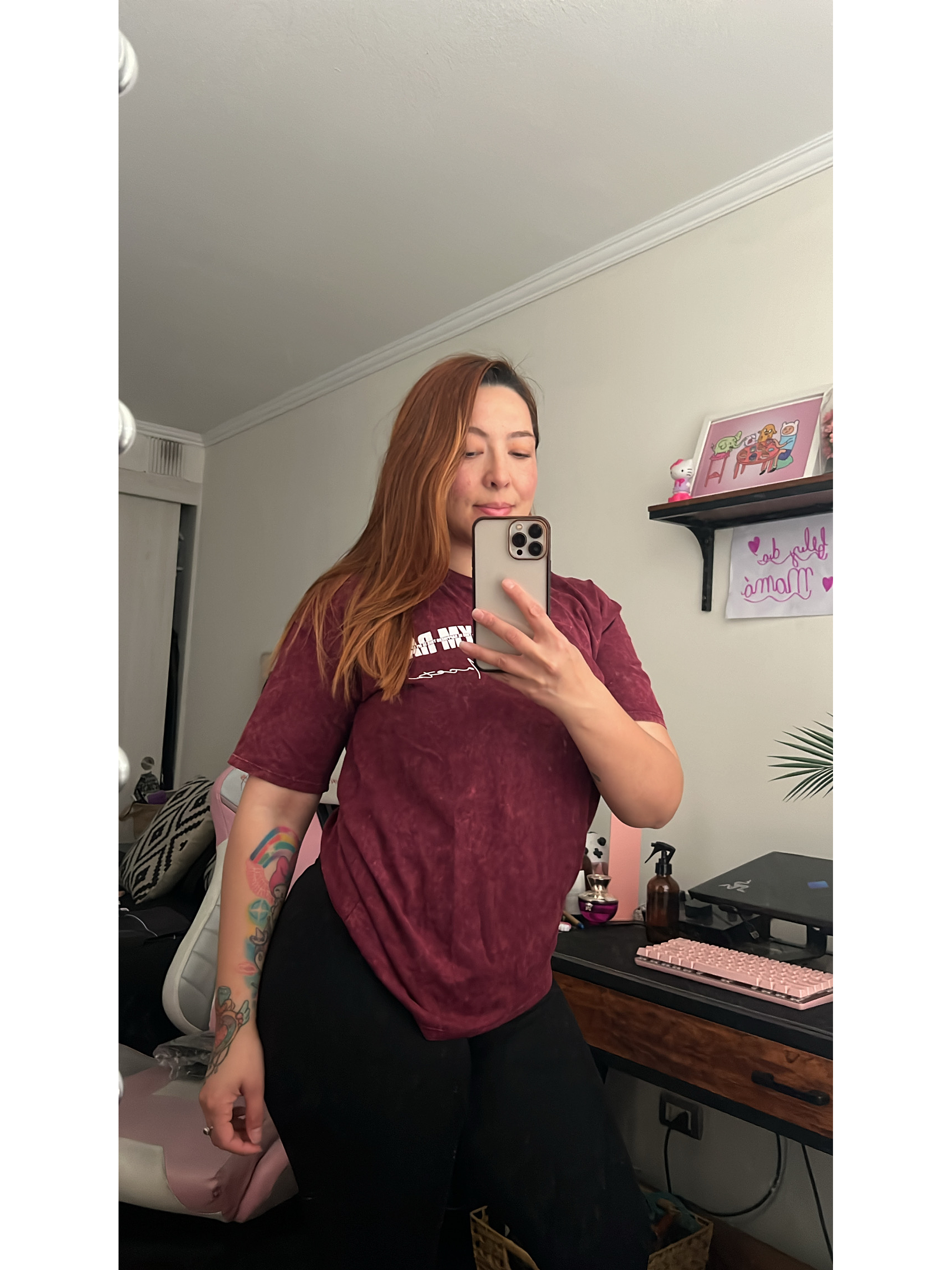 Polera larga acid wash GYMRAT 6