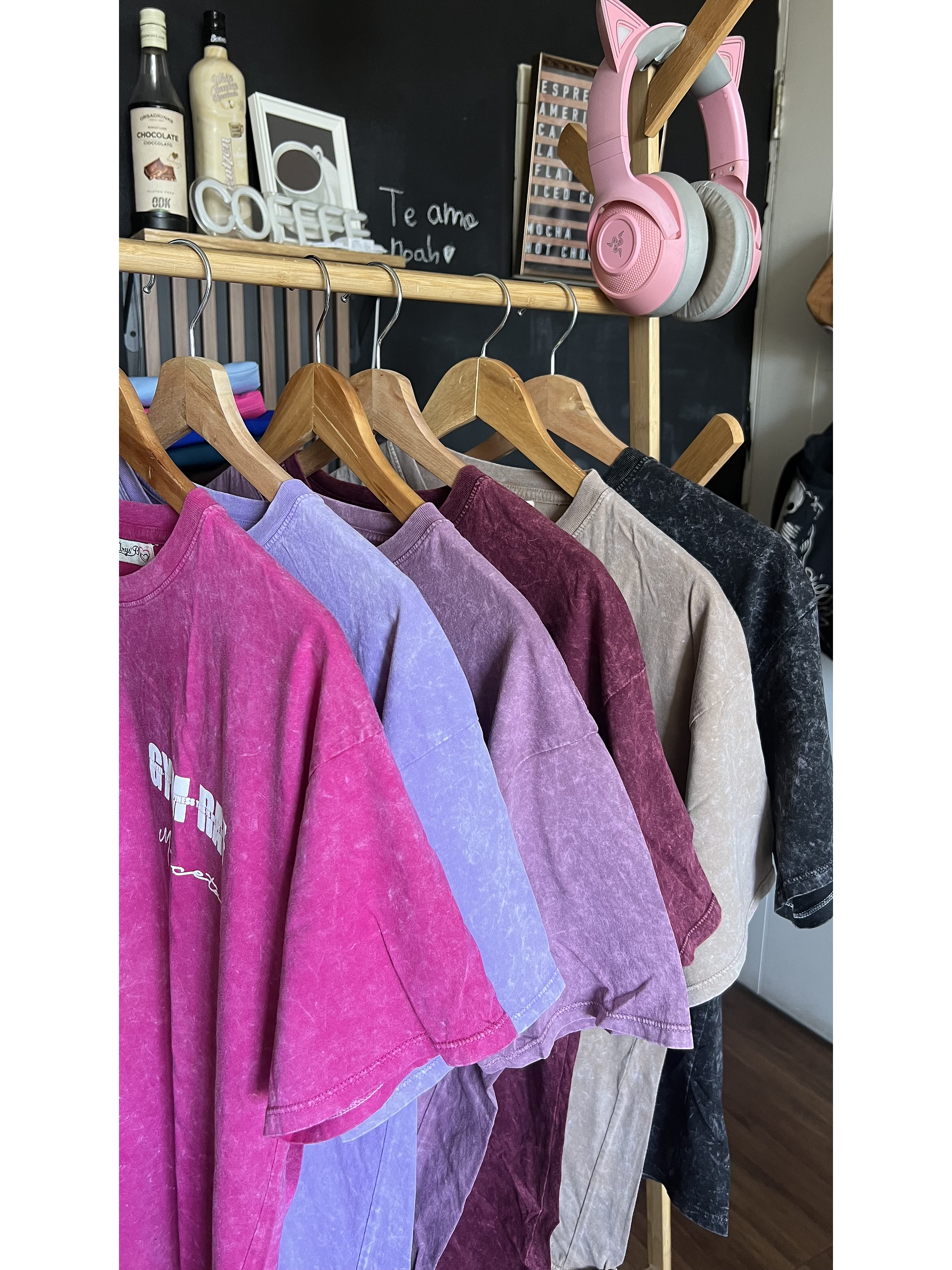 Polera larga acid wash GYMRAT 9