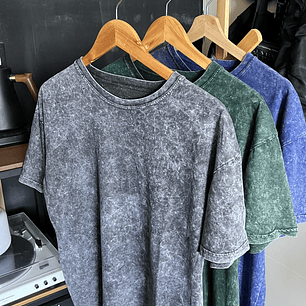 Poleras larga acid wash 