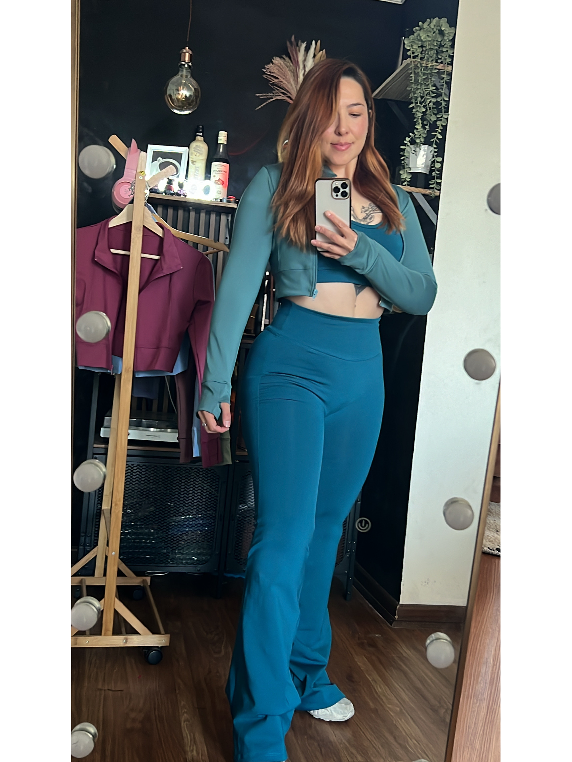 Calza flare sin corte delantero 1