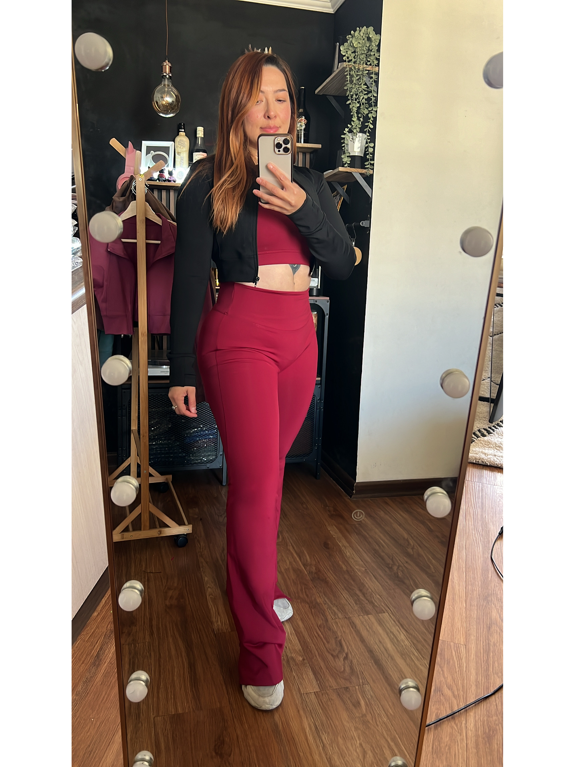 Calza flare sin corte delantero 9