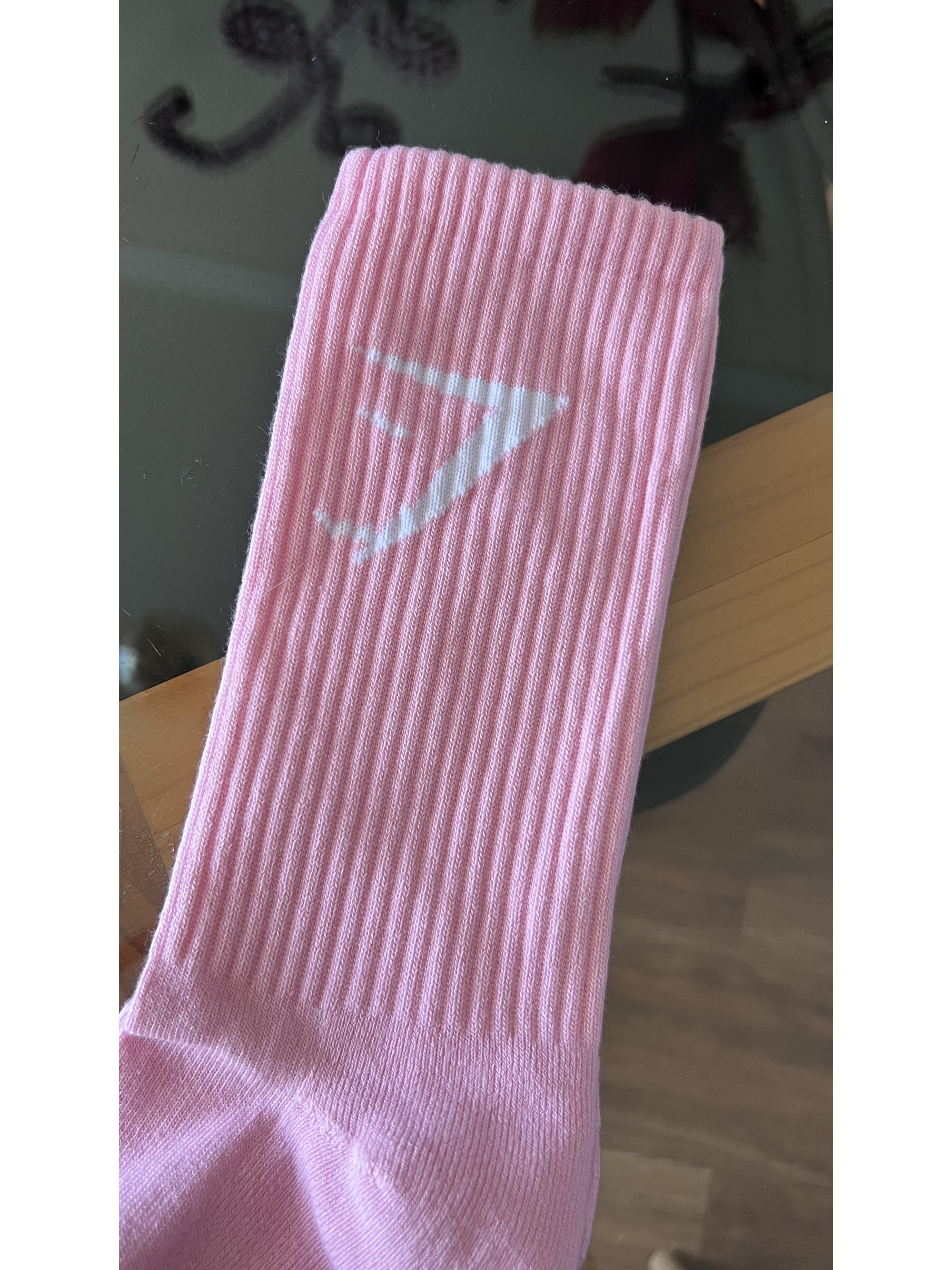 Calcetas rosado pastel gymshark 1
