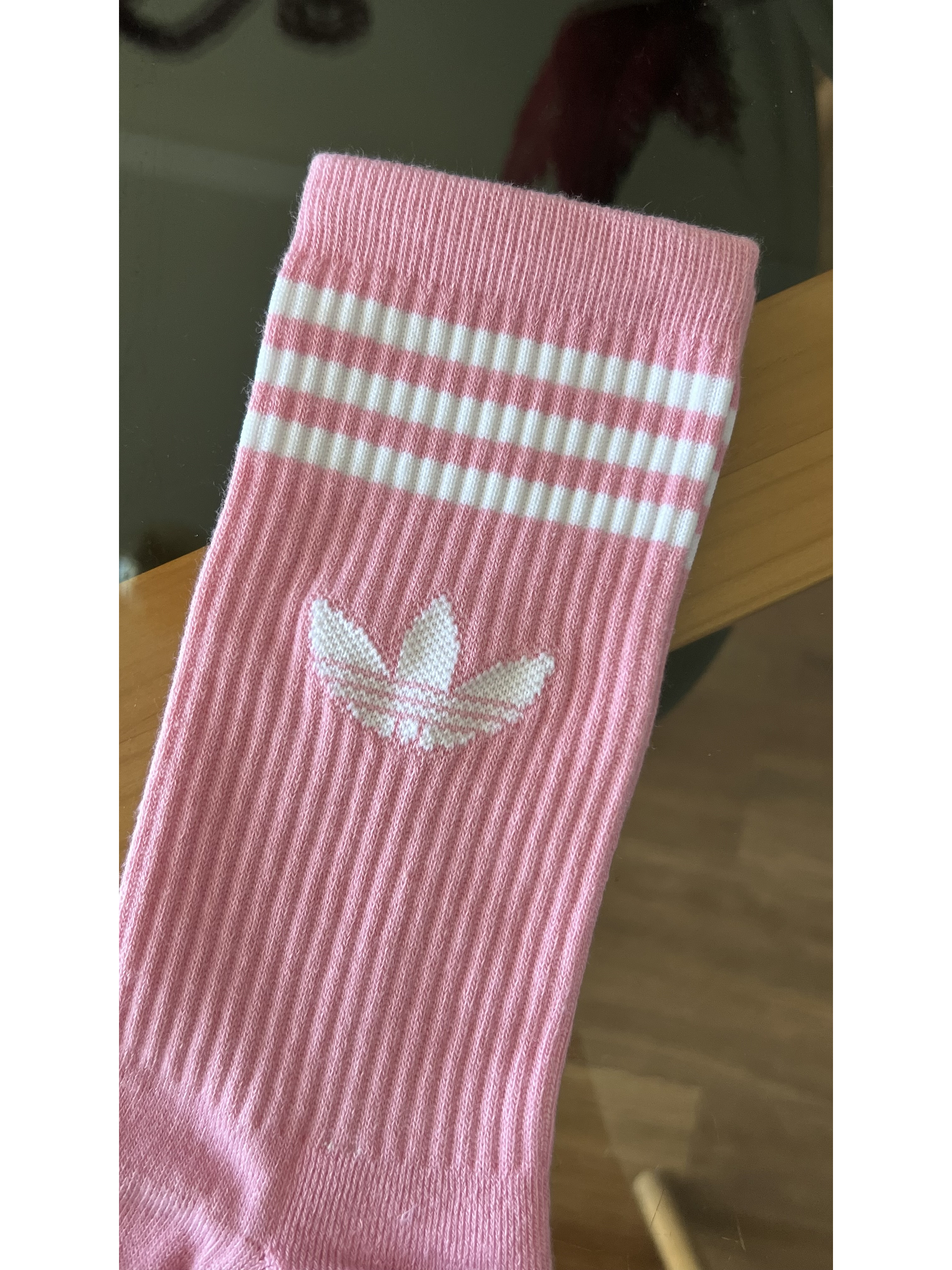 Calcetas adidas pastel logo blanco 1
