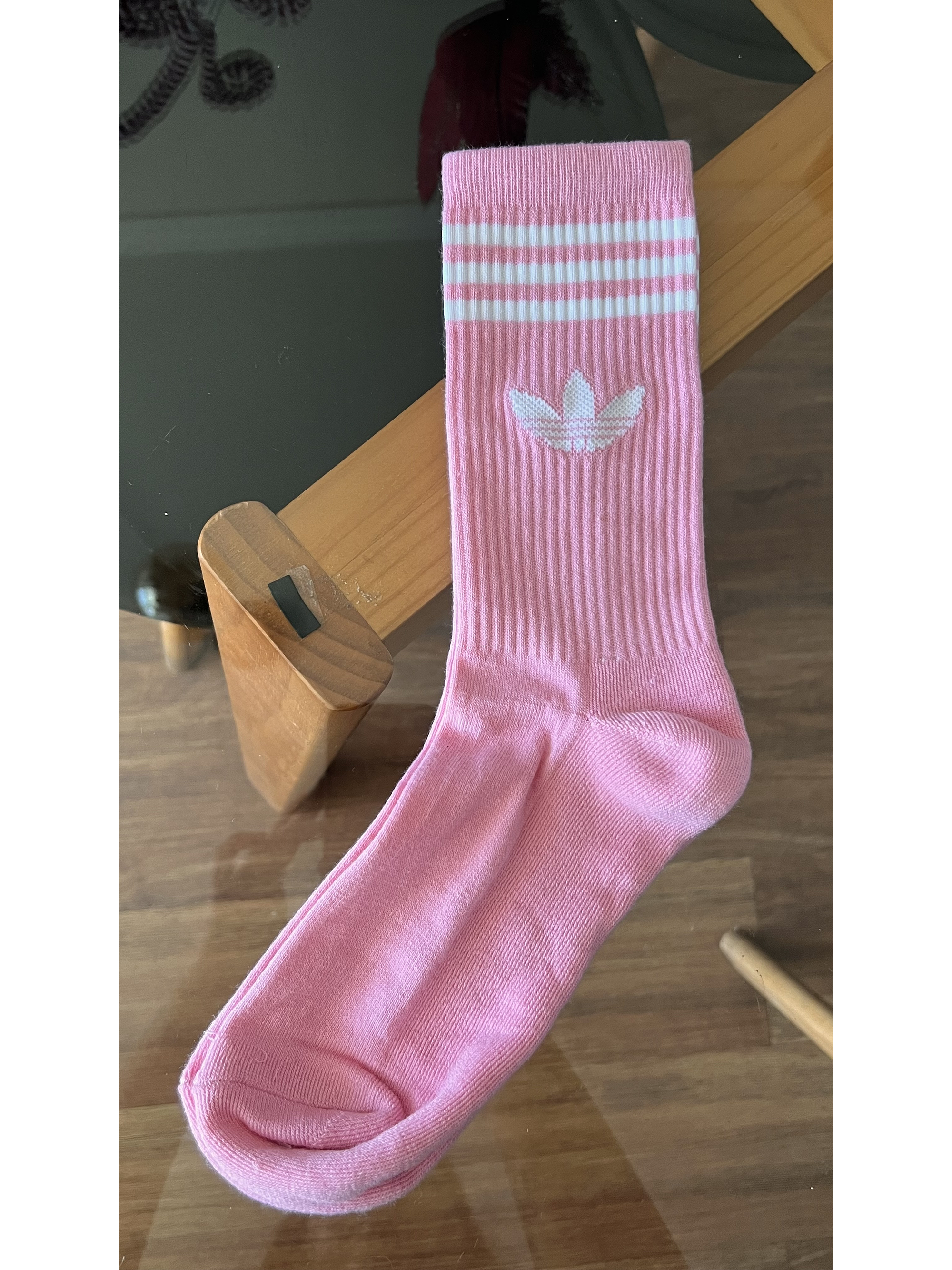 Calcetas adidas pastel logo blanco 2