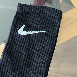 calcetas nike negras logo blanco