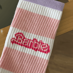 Calcetas Baribie rosadas y blancas