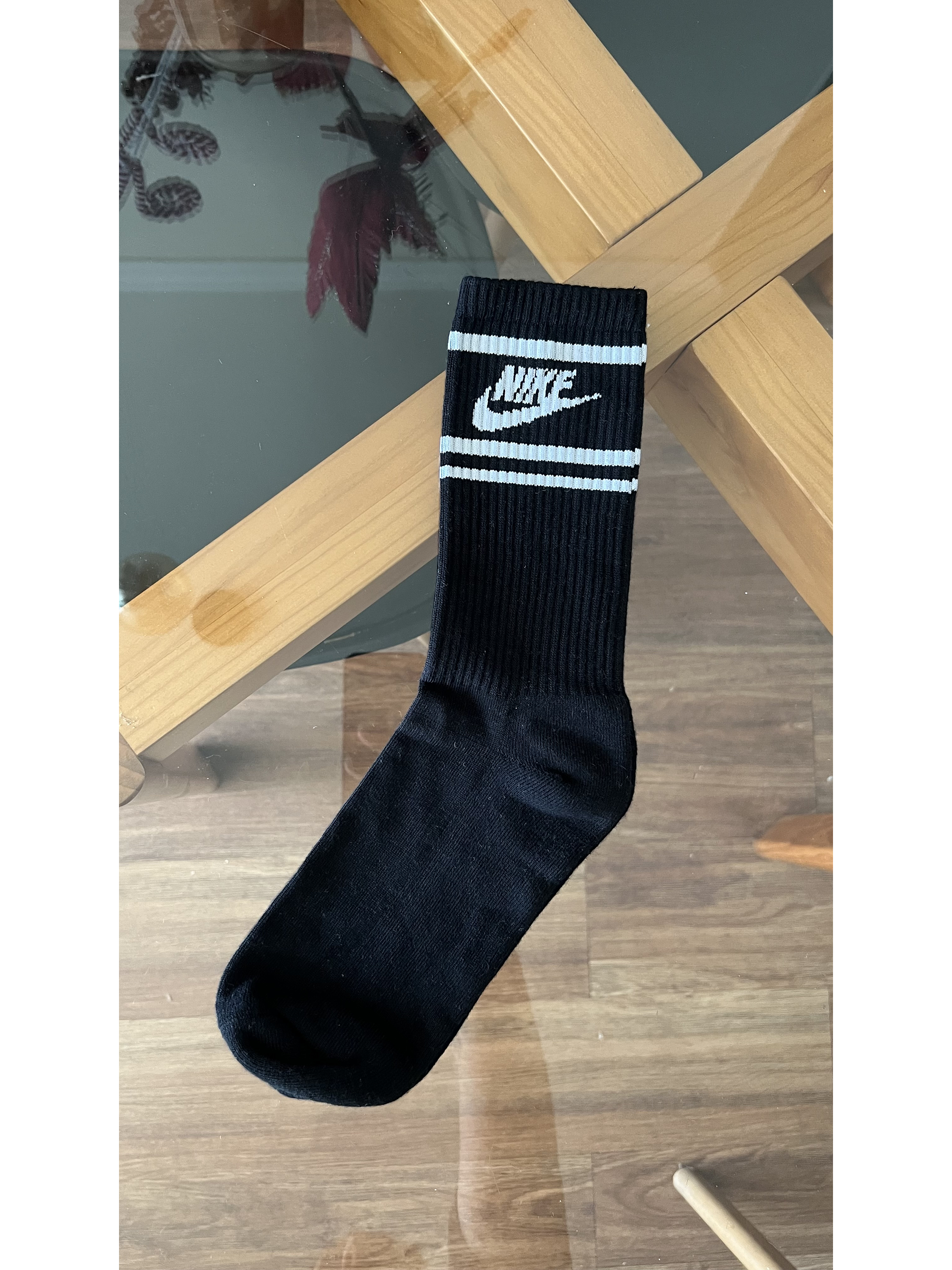 Calcetas nike negras logo blanco 2