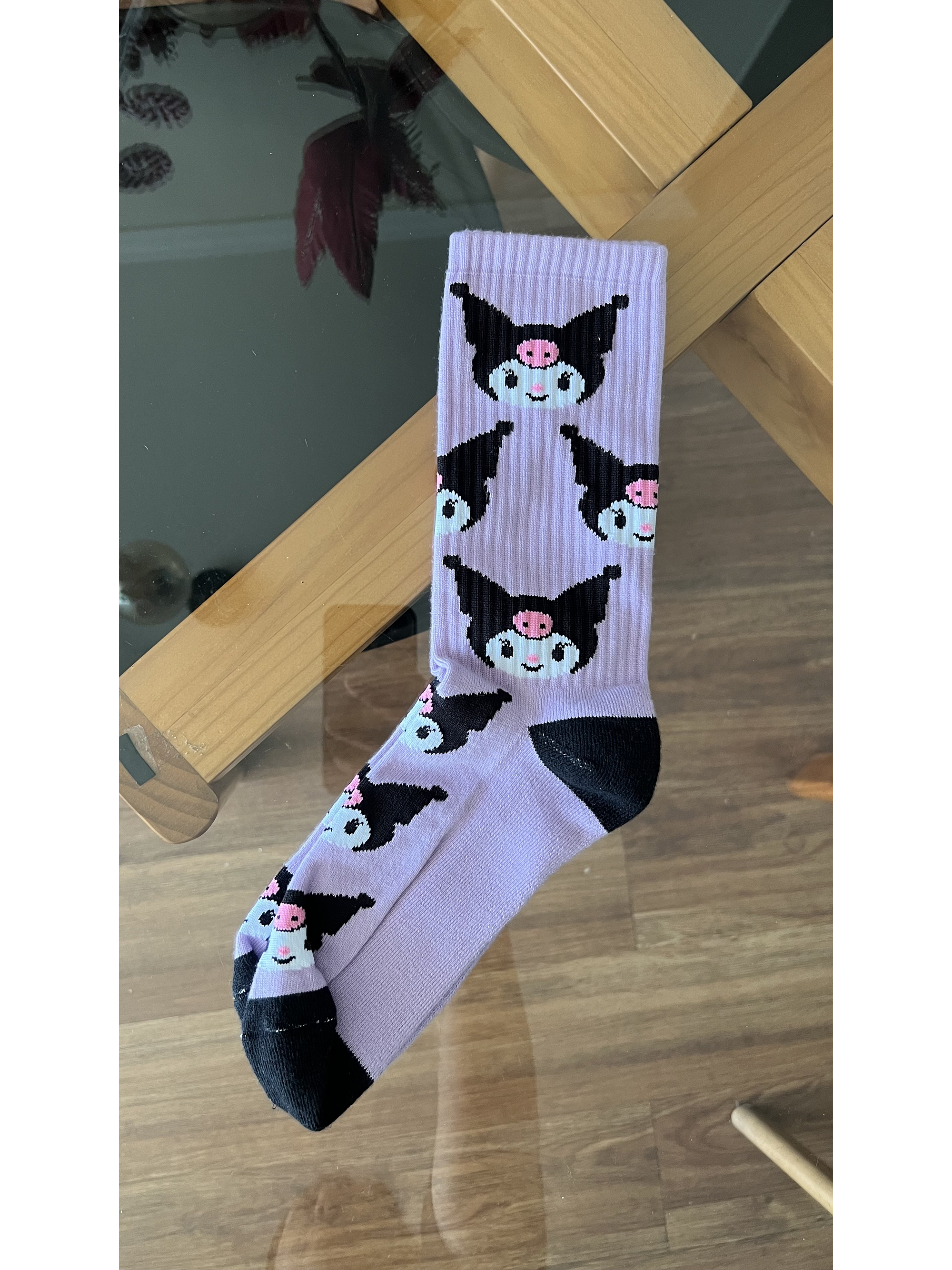 Calcetas kuromi lilas  2