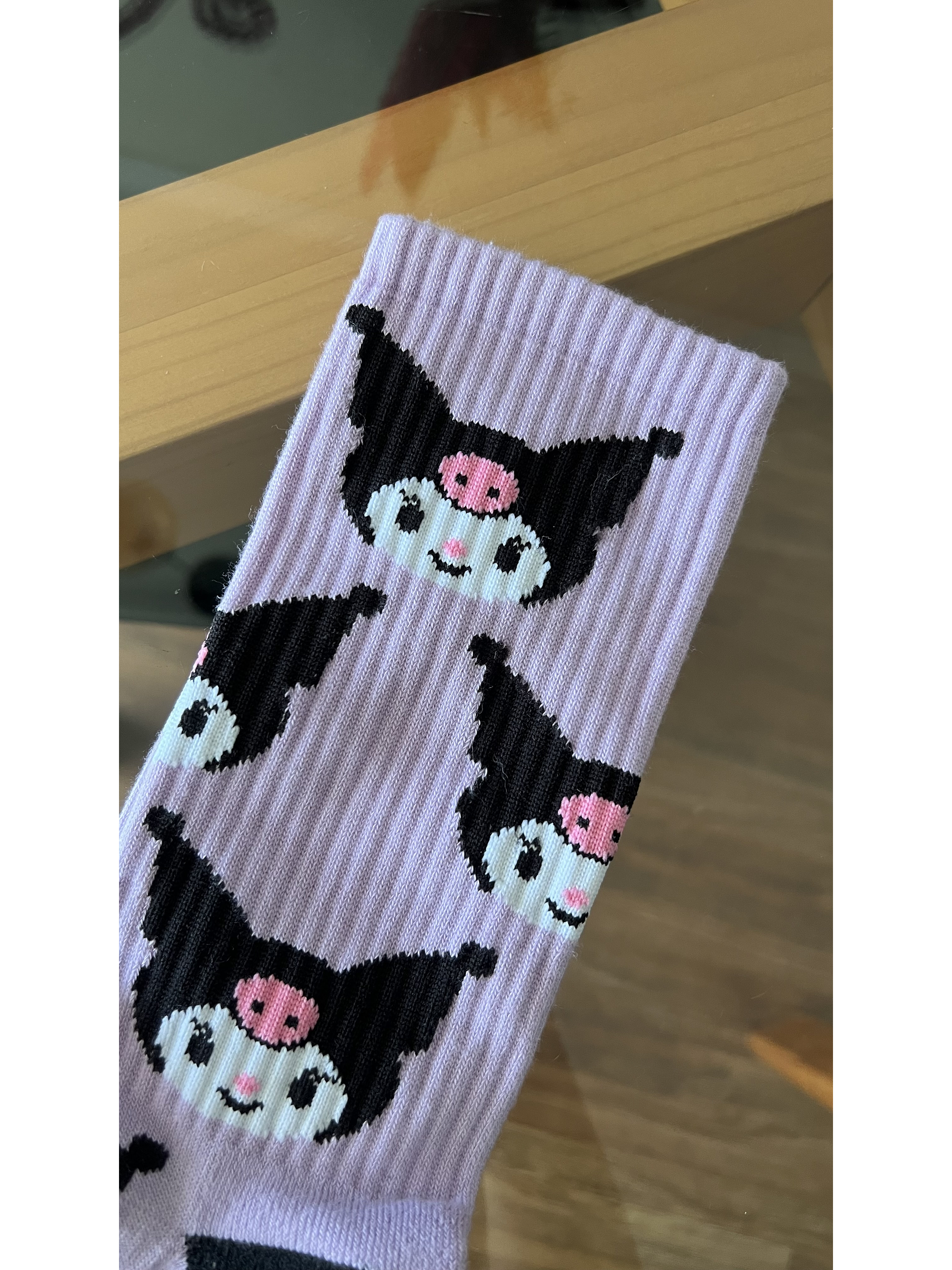 Calcetas kuromi lilas  1