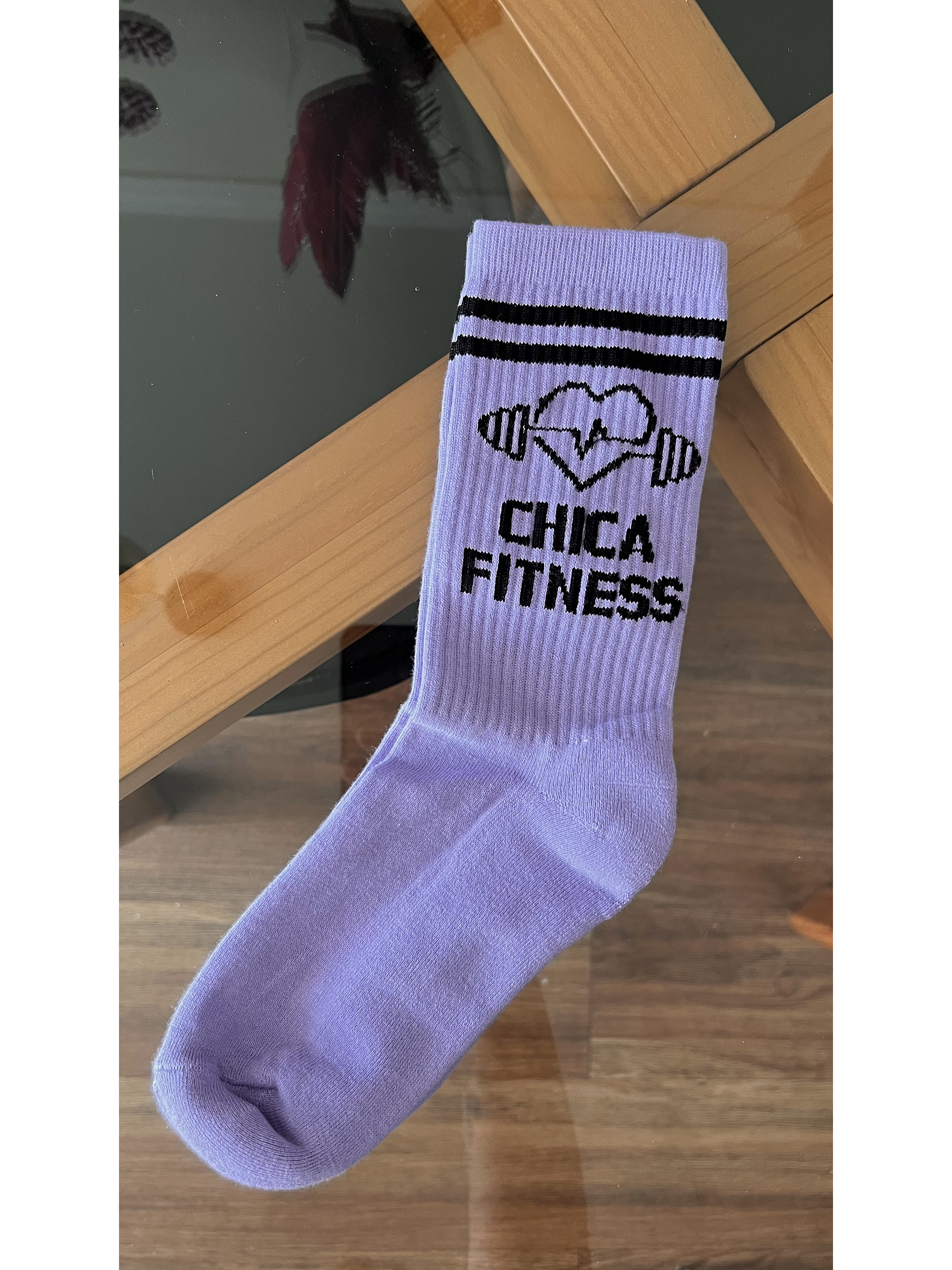 Calcetas chica fitness lila 2