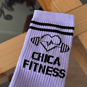 Calcetas chica fitness lila
