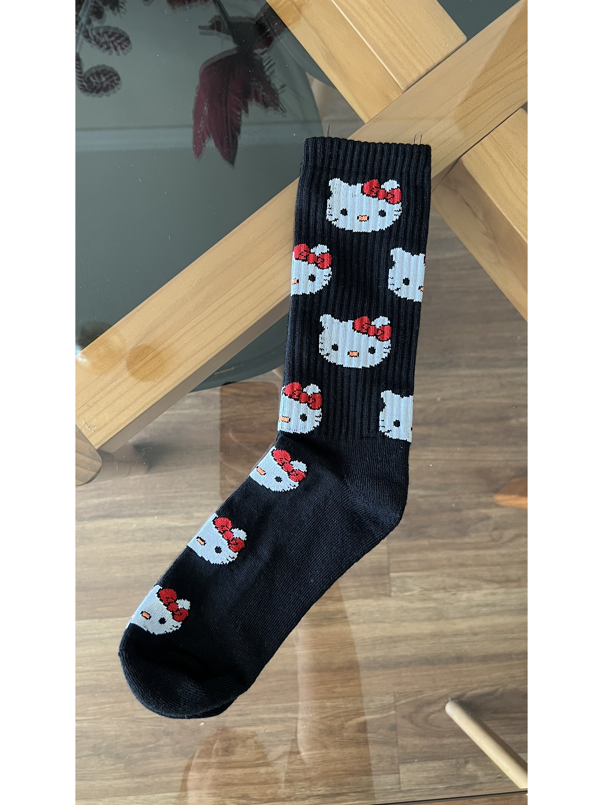 Calcetas hello kitty negras 2