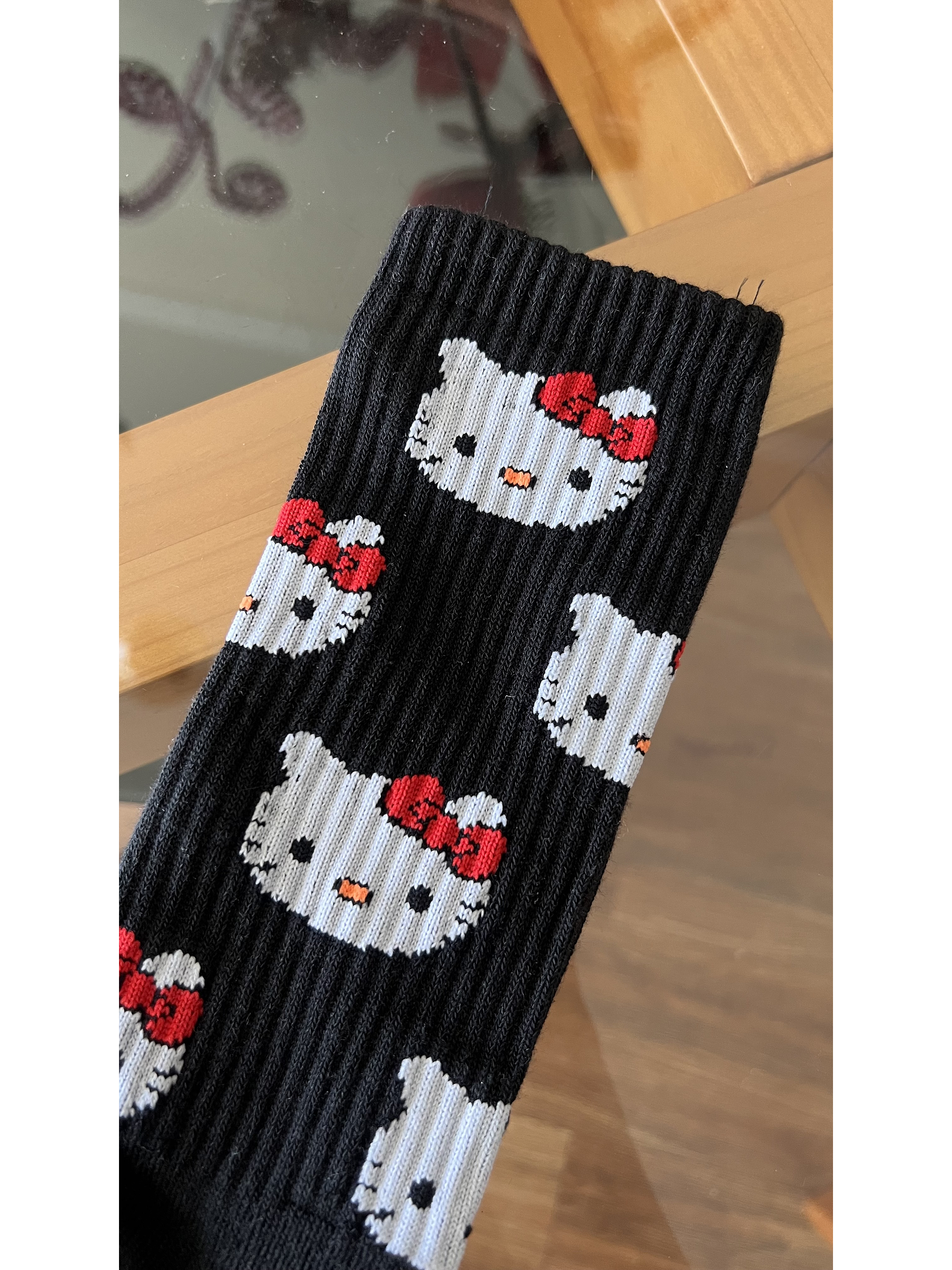 Calcetas hello kitty negras 1