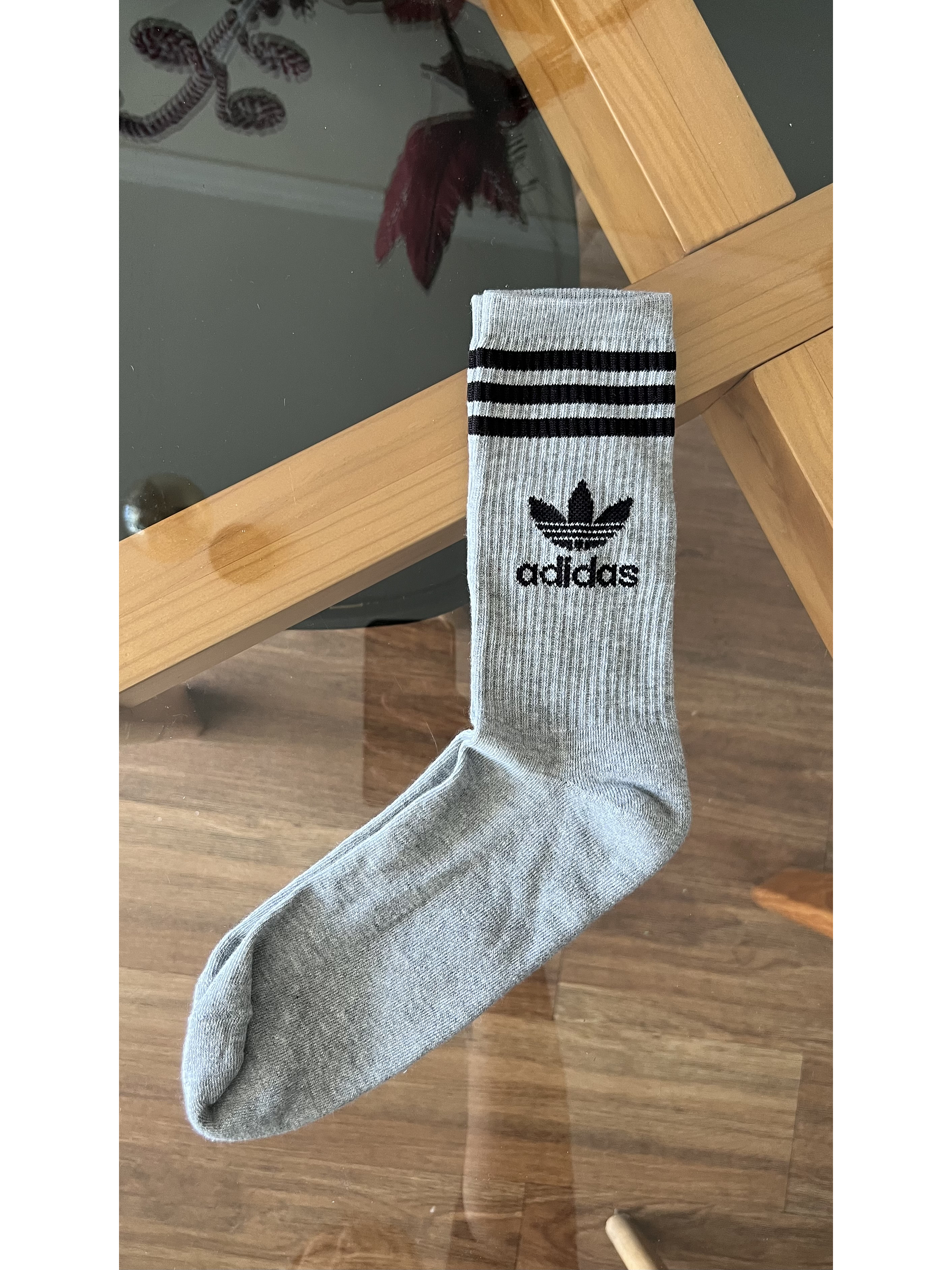 Calcetas adidas plomas logo negro 2
