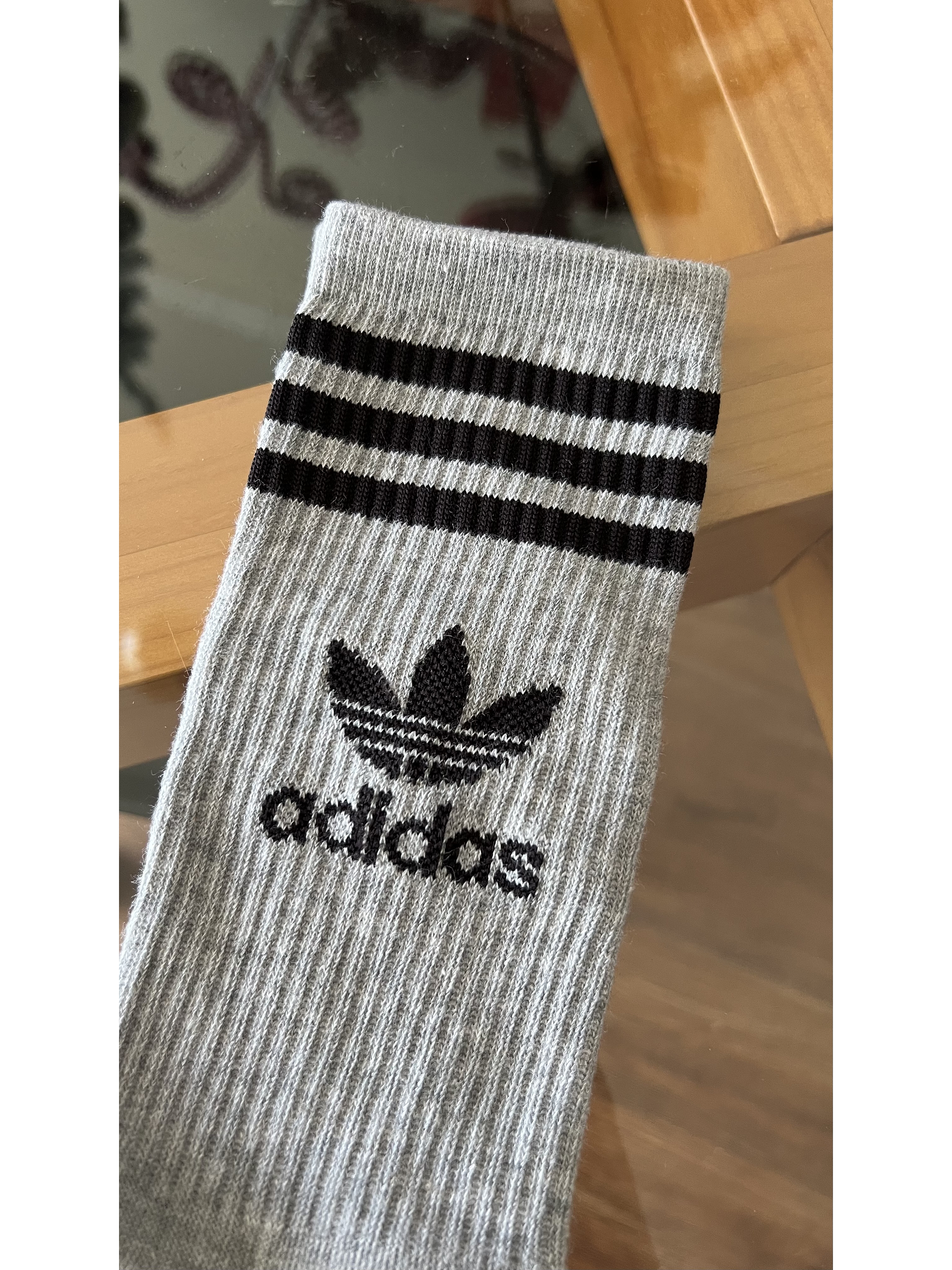 Calcetas adidas plomas logo negro 1