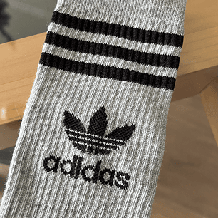 Calcetas adidas plomas logo negro
