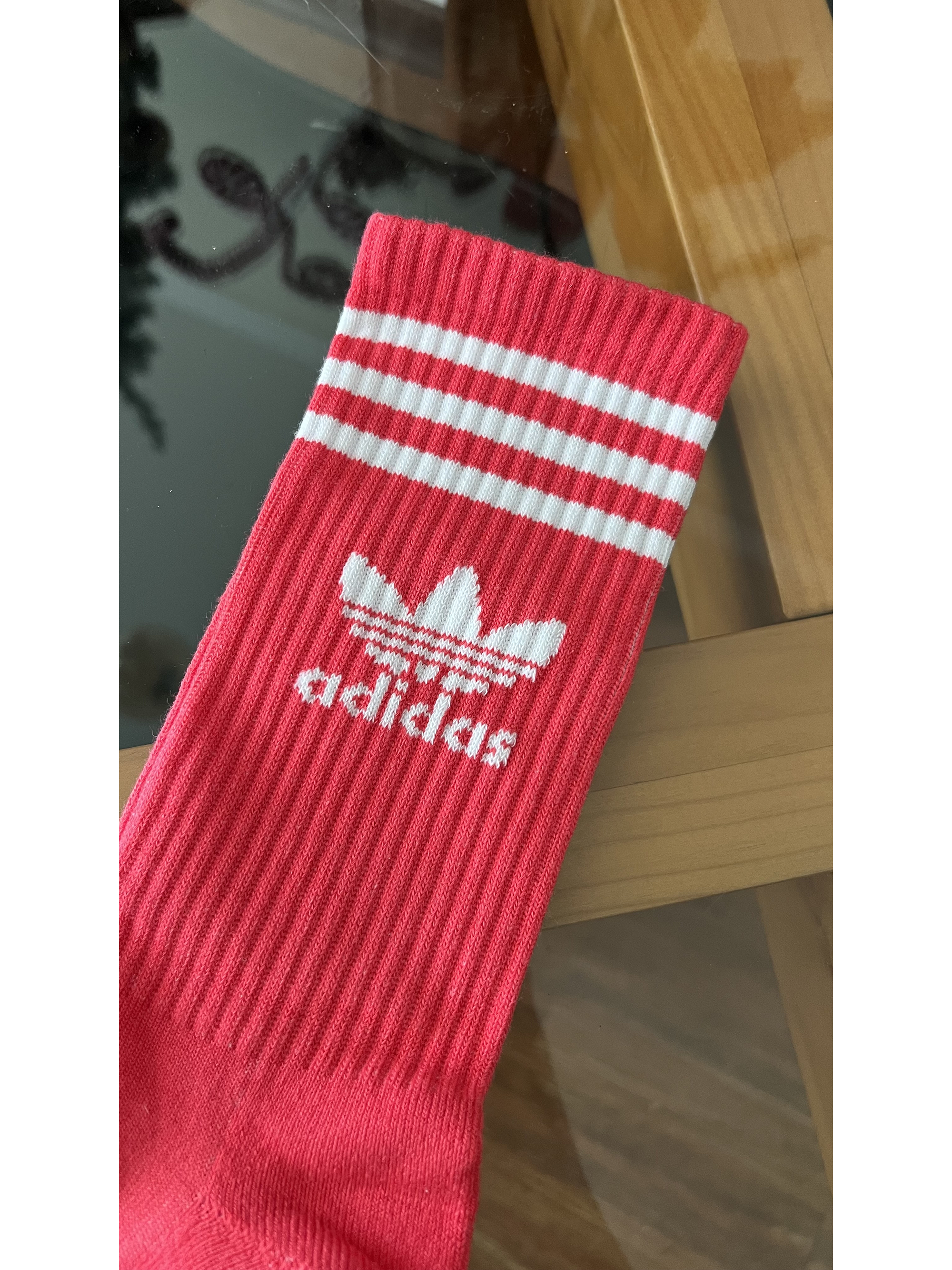 Calcetas adidas sandia logo blanco 2