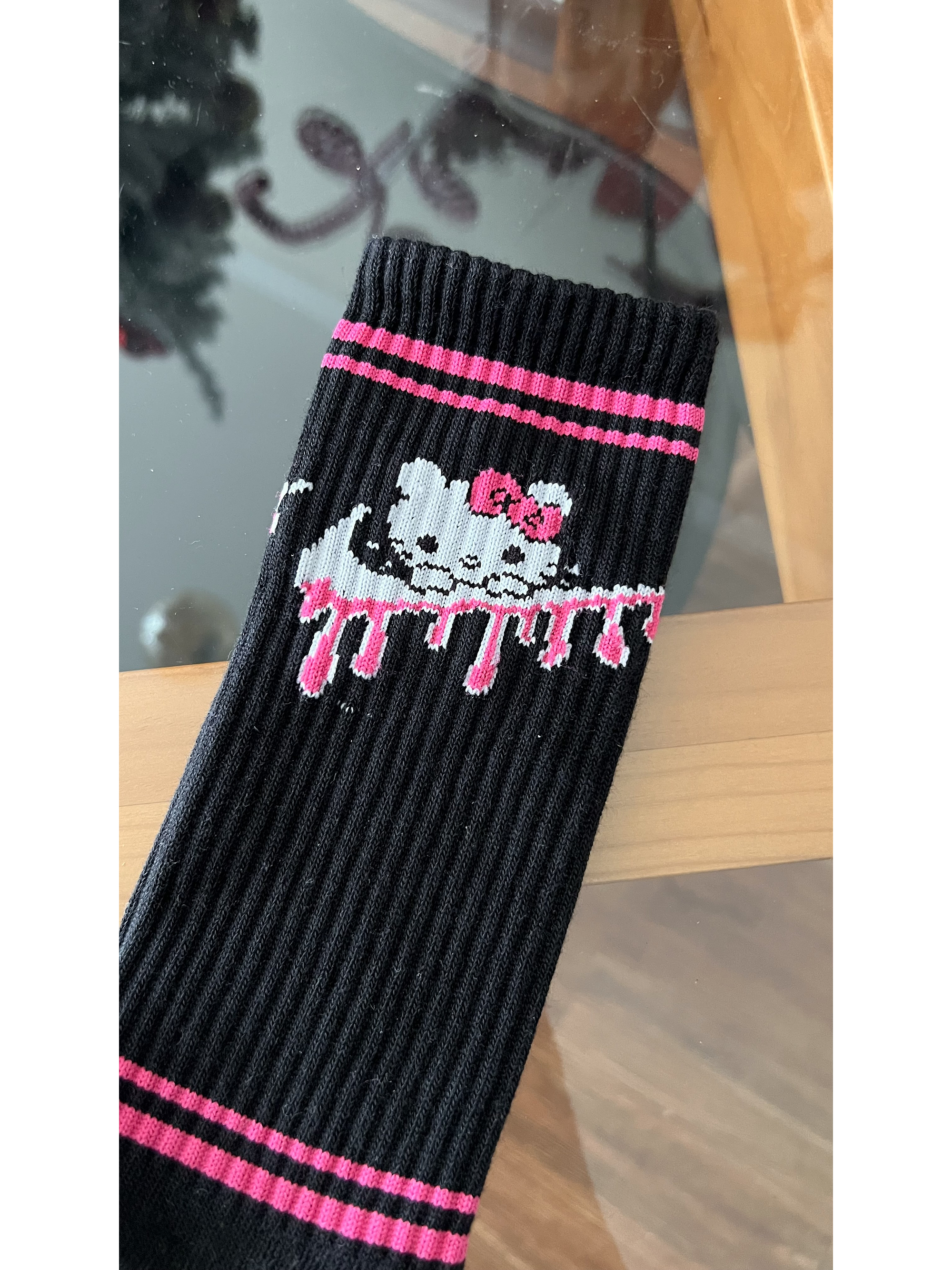 Calcetas hello kitty nike negras 1