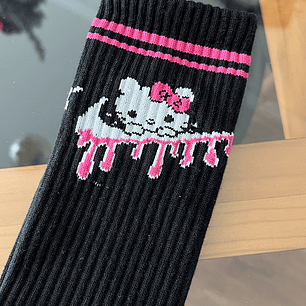 Calcetas hello kitty nike negras