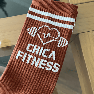 Calcetas chica fitness caoba