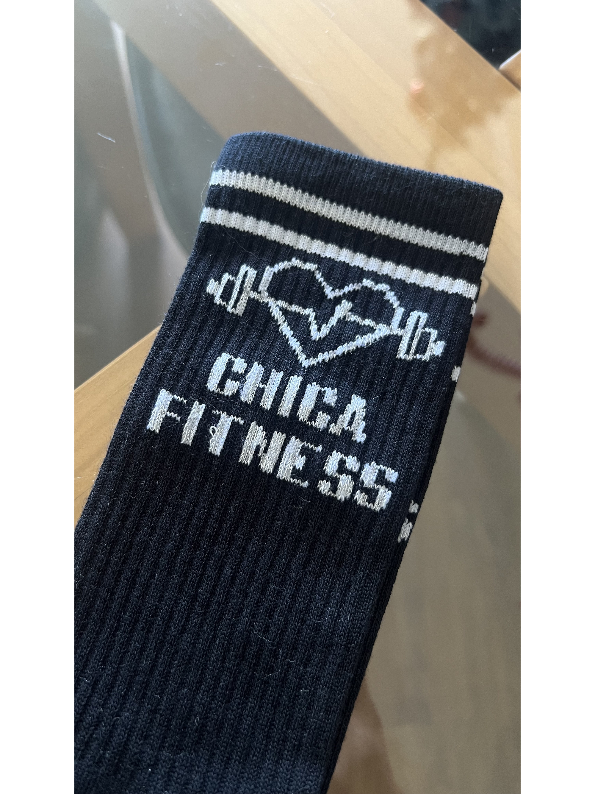 Calcetas chica fitness negra 2