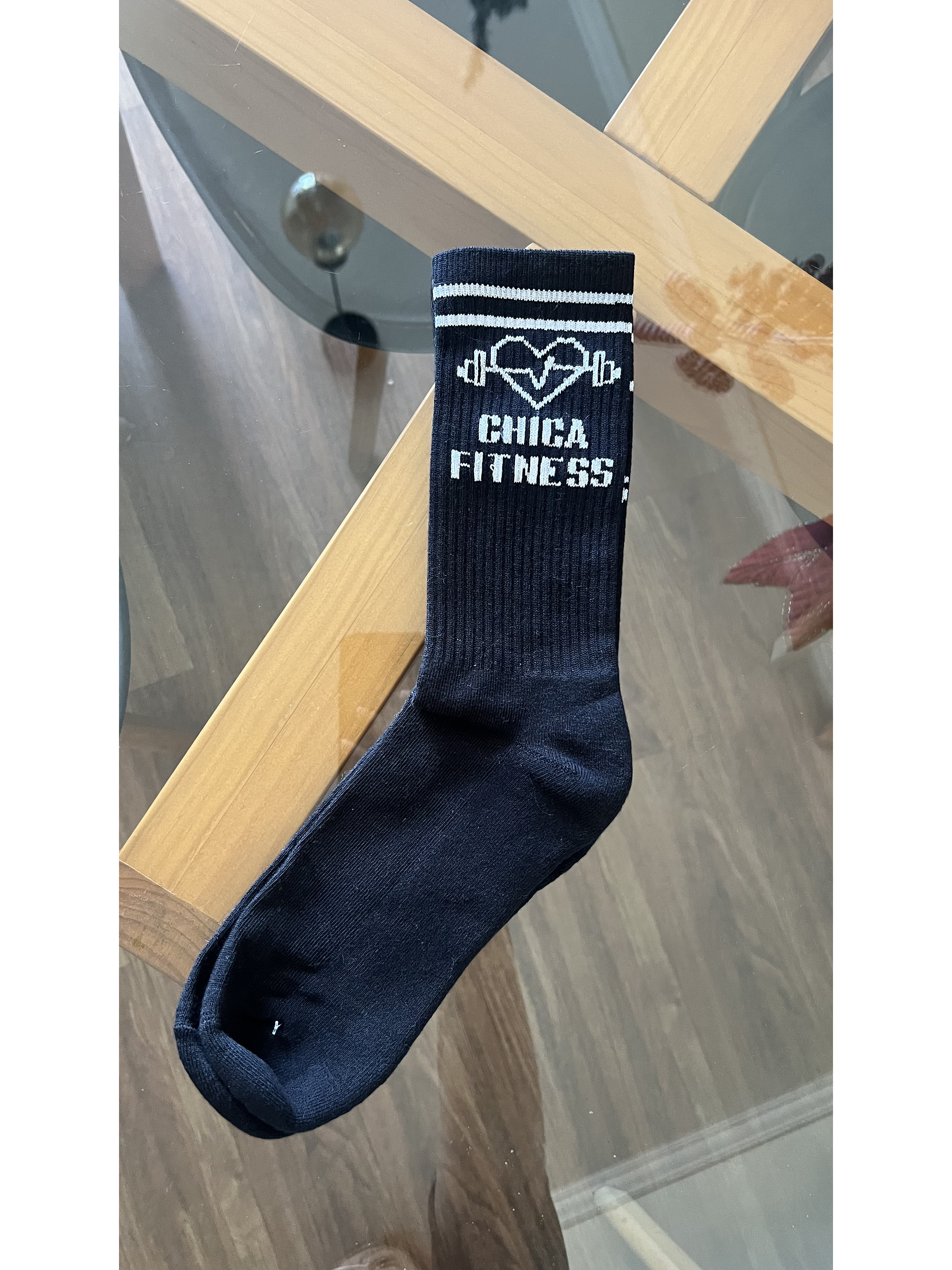 Calcetas chica fitness negra 3