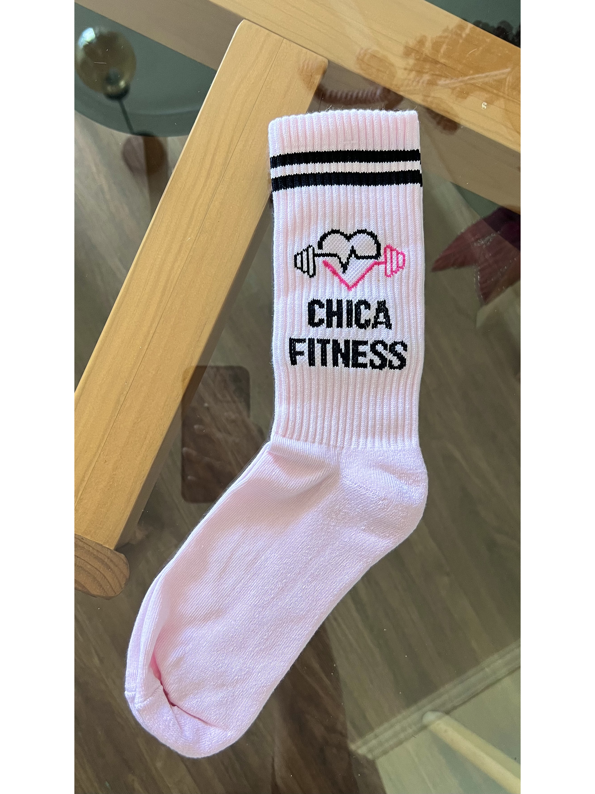 Calcetas chicas fitness rosado pastel 2