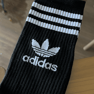 Calcetas adidas orginals negras logo blanco