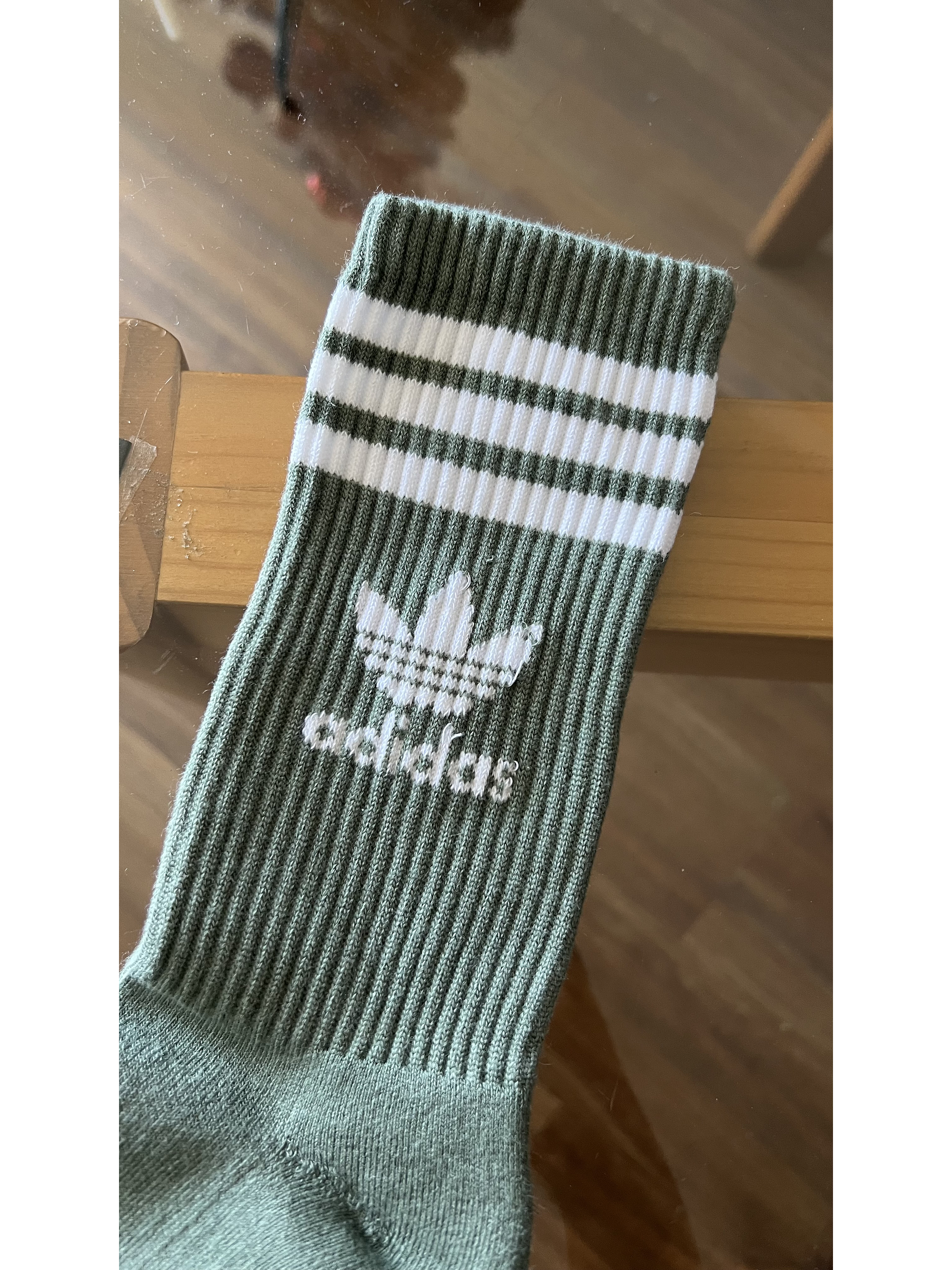 Calcetas adidas verde militar  1