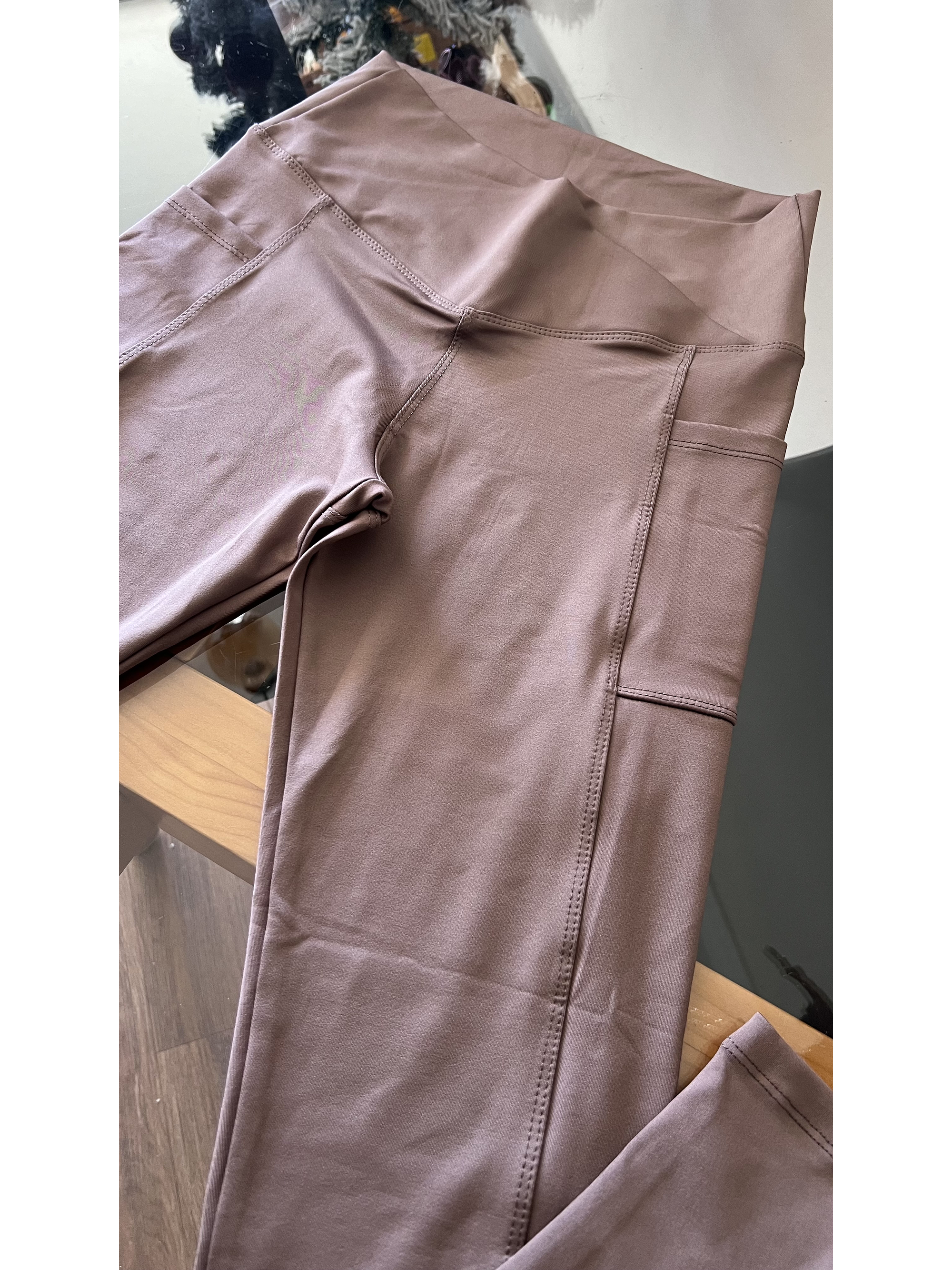 Calza pretina cruzada con bolsillos  7