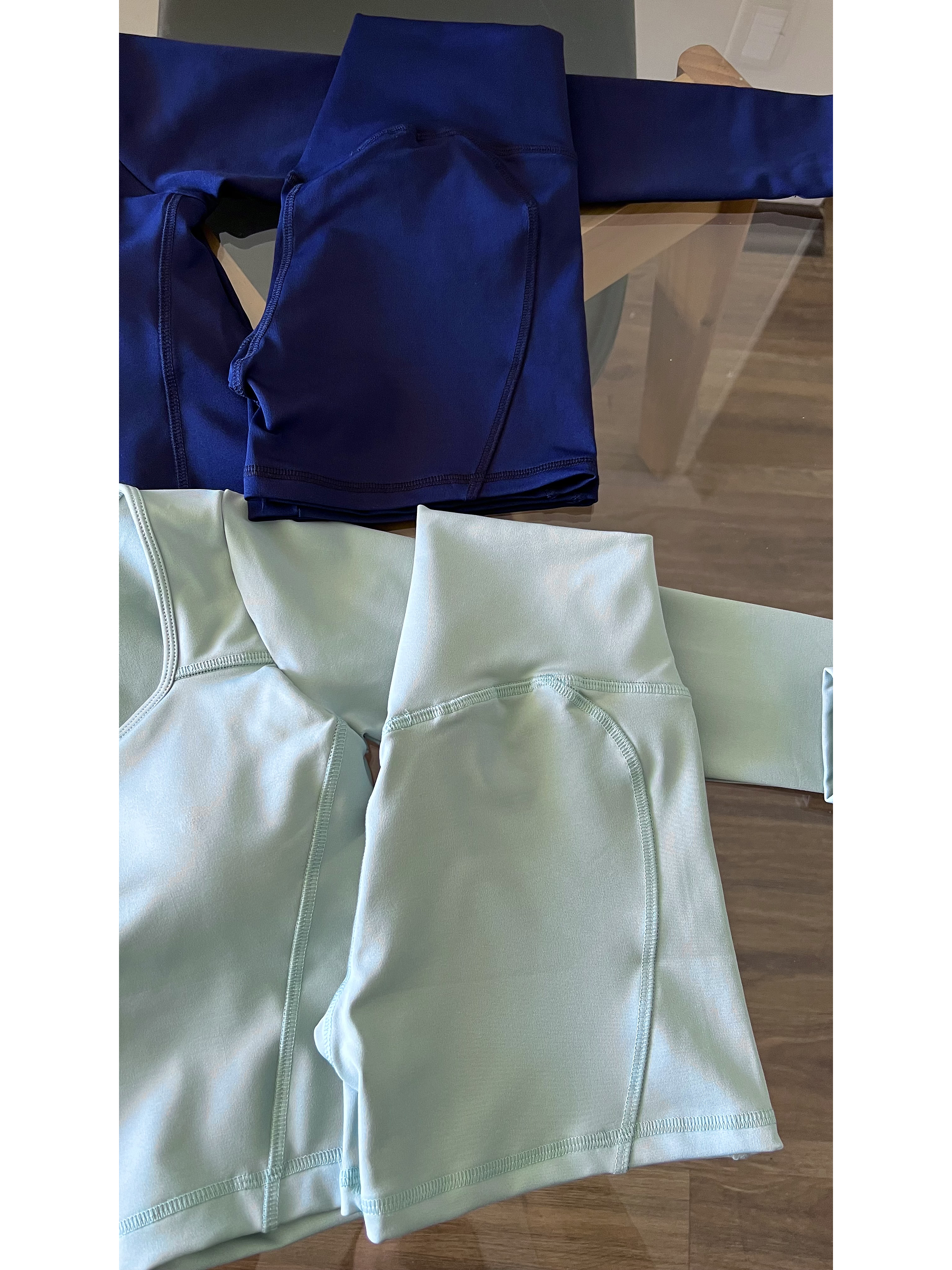 Short sin costura delantera y corte corazón 11