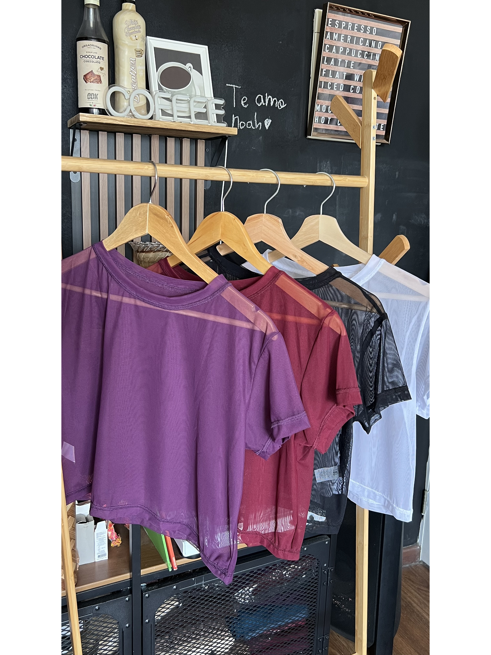 Crop top malla elásticado 2