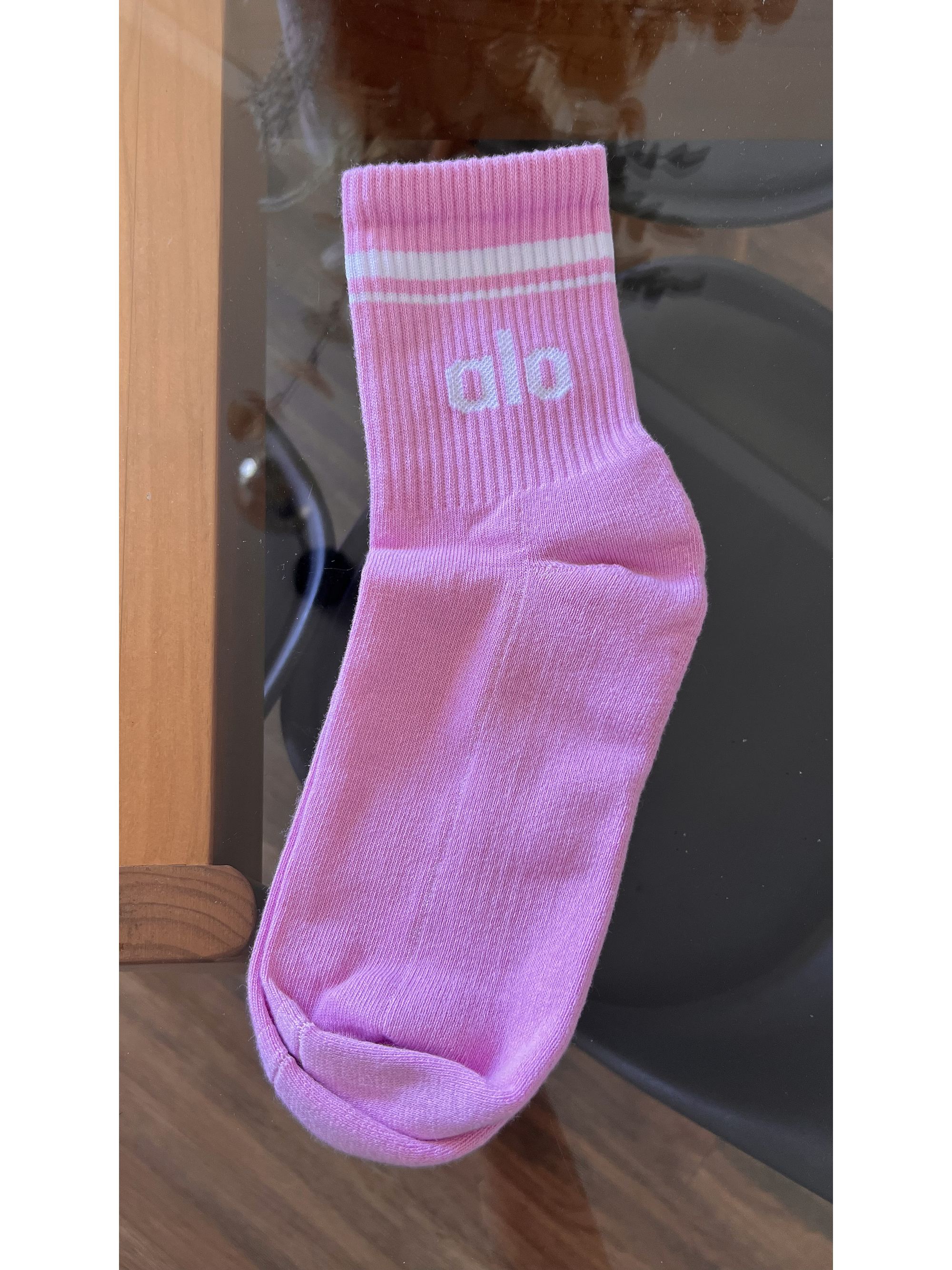 Calcetas ALO largo 2/4 rosado barbie 2