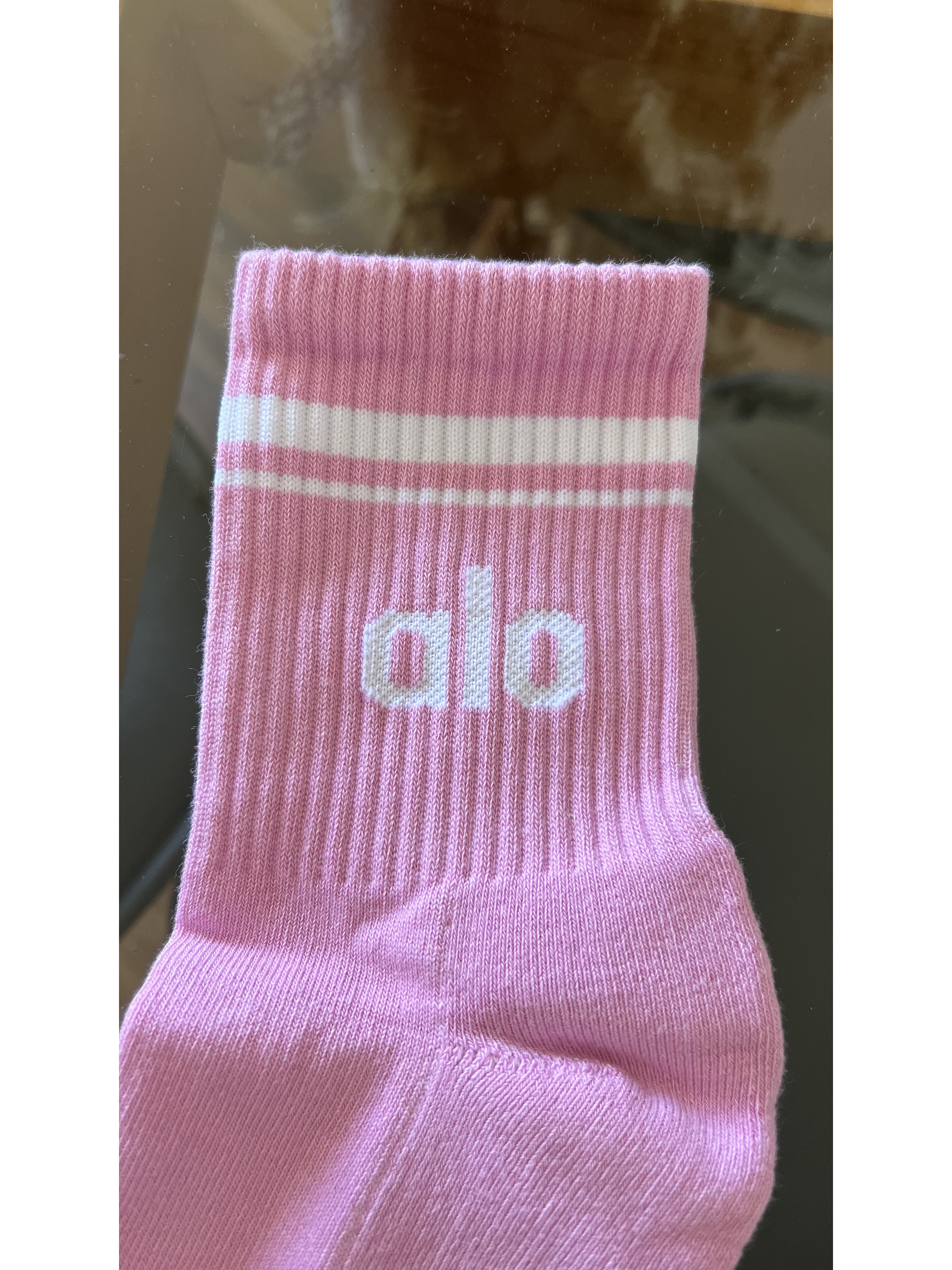 Calcetas ALO largo 2/4 rosado barbie 1