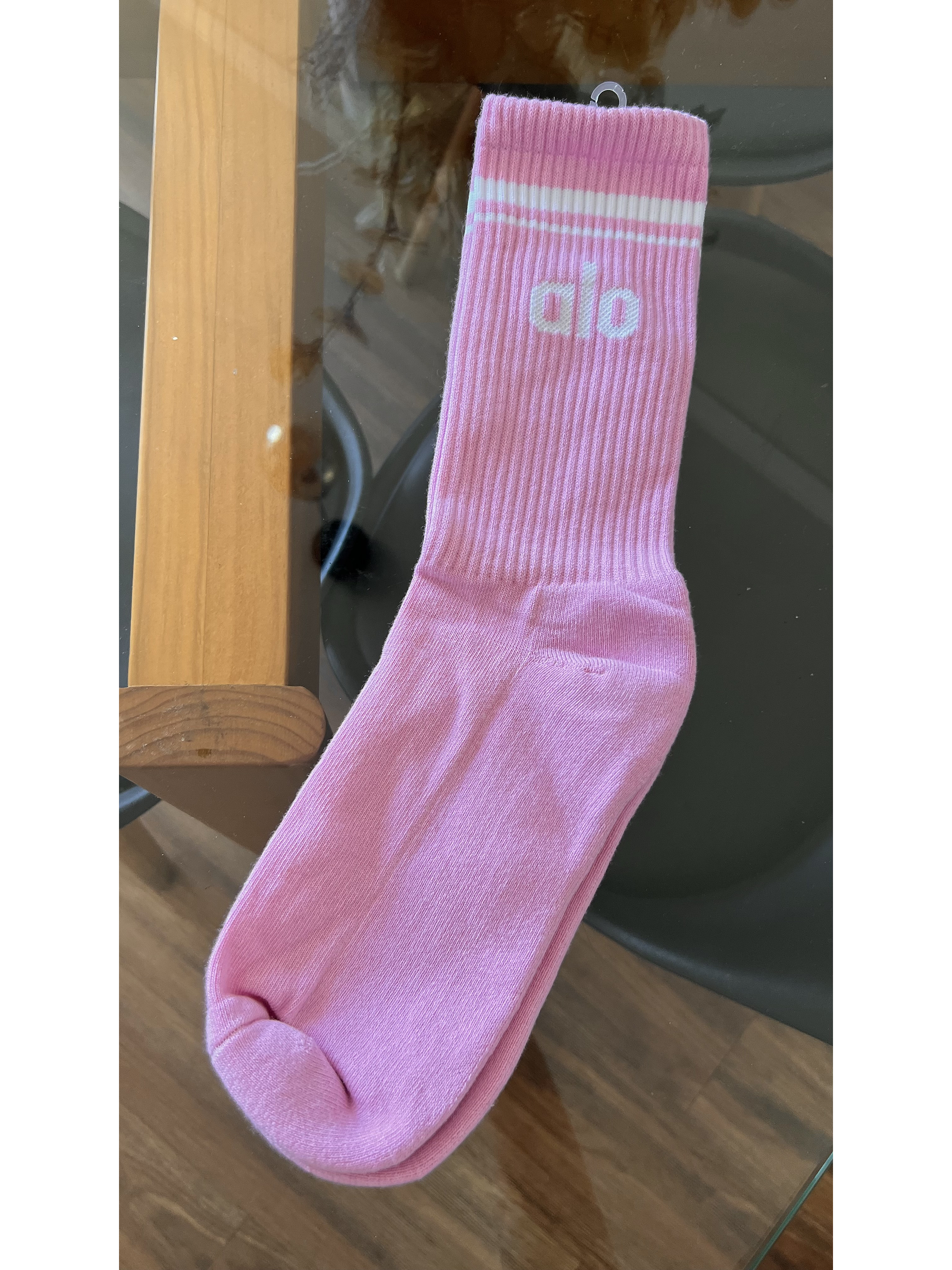 Calcetas ALO largo 3/4 rosado barbie 3