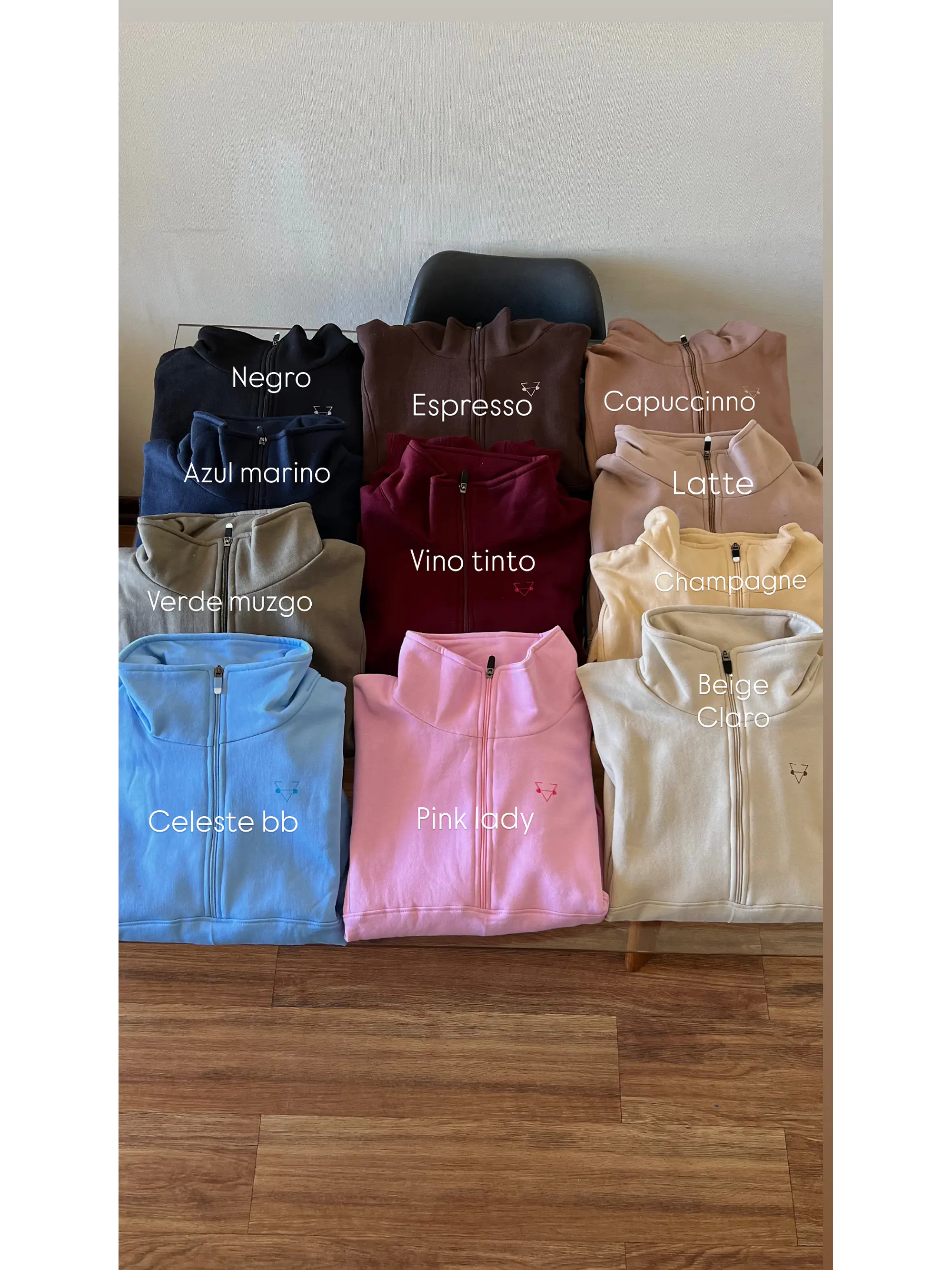 Poleron medio cierre y cuello tortuga oversized 2