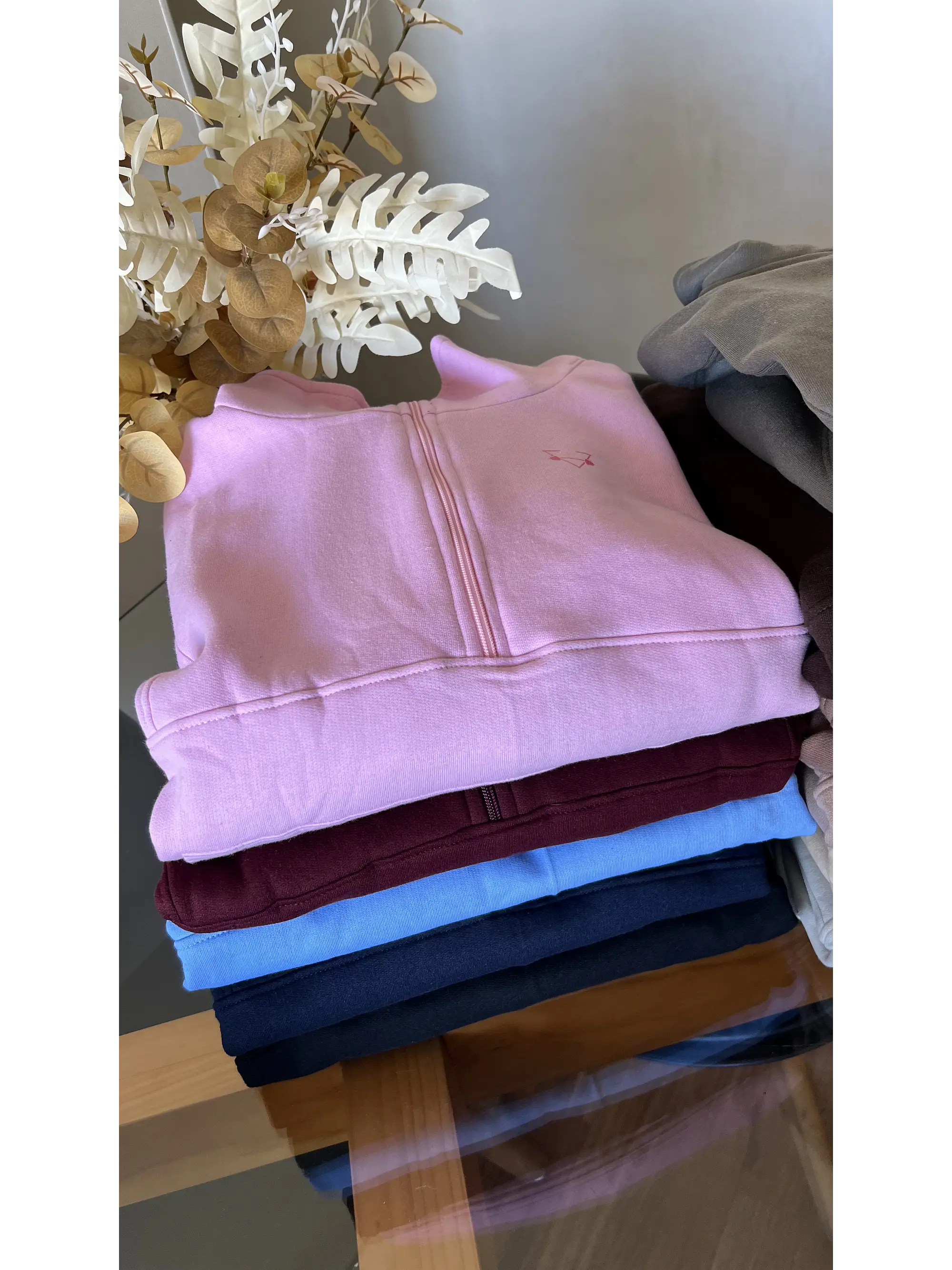 Poleron medio cierre y cuello tortuga oversized 11