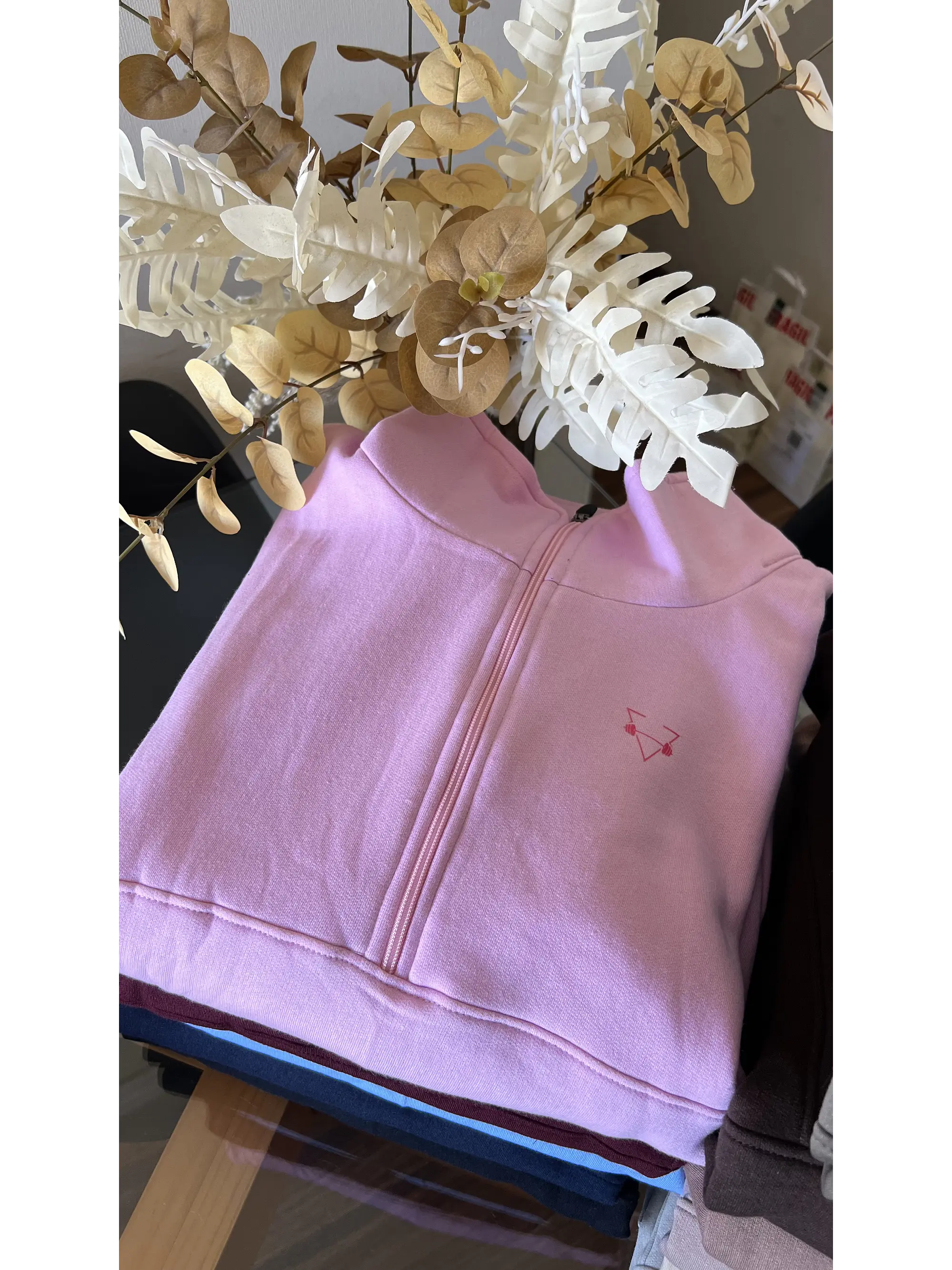 Poleron medio cierre y cuello tortuga oversized 14