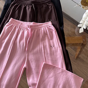 Pantalón de Buzo Palazzo de algodón nacional