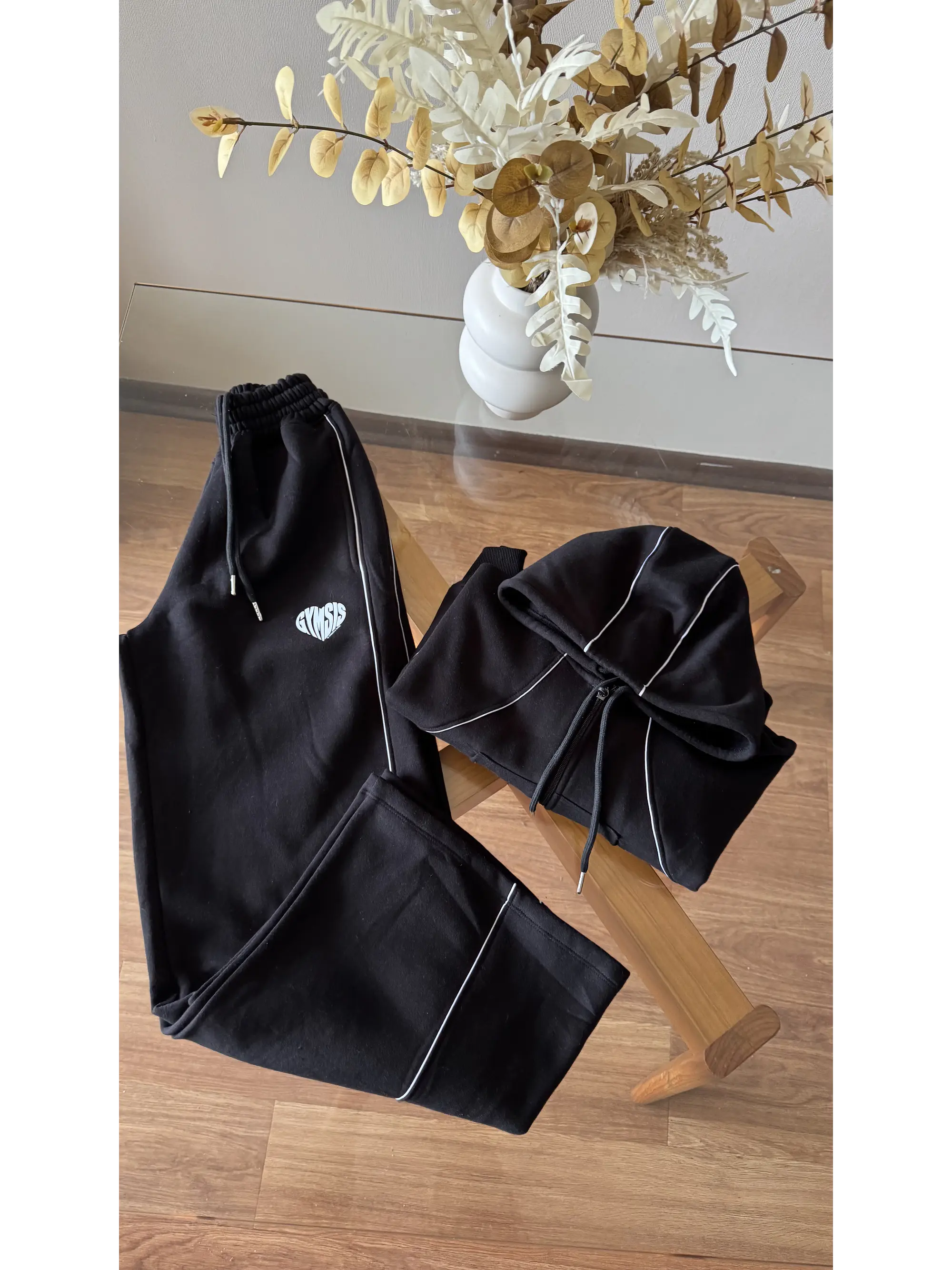 Urban Heart: Hoodie Drop Shoulder & Palazzo de Algodón Peruano. 7