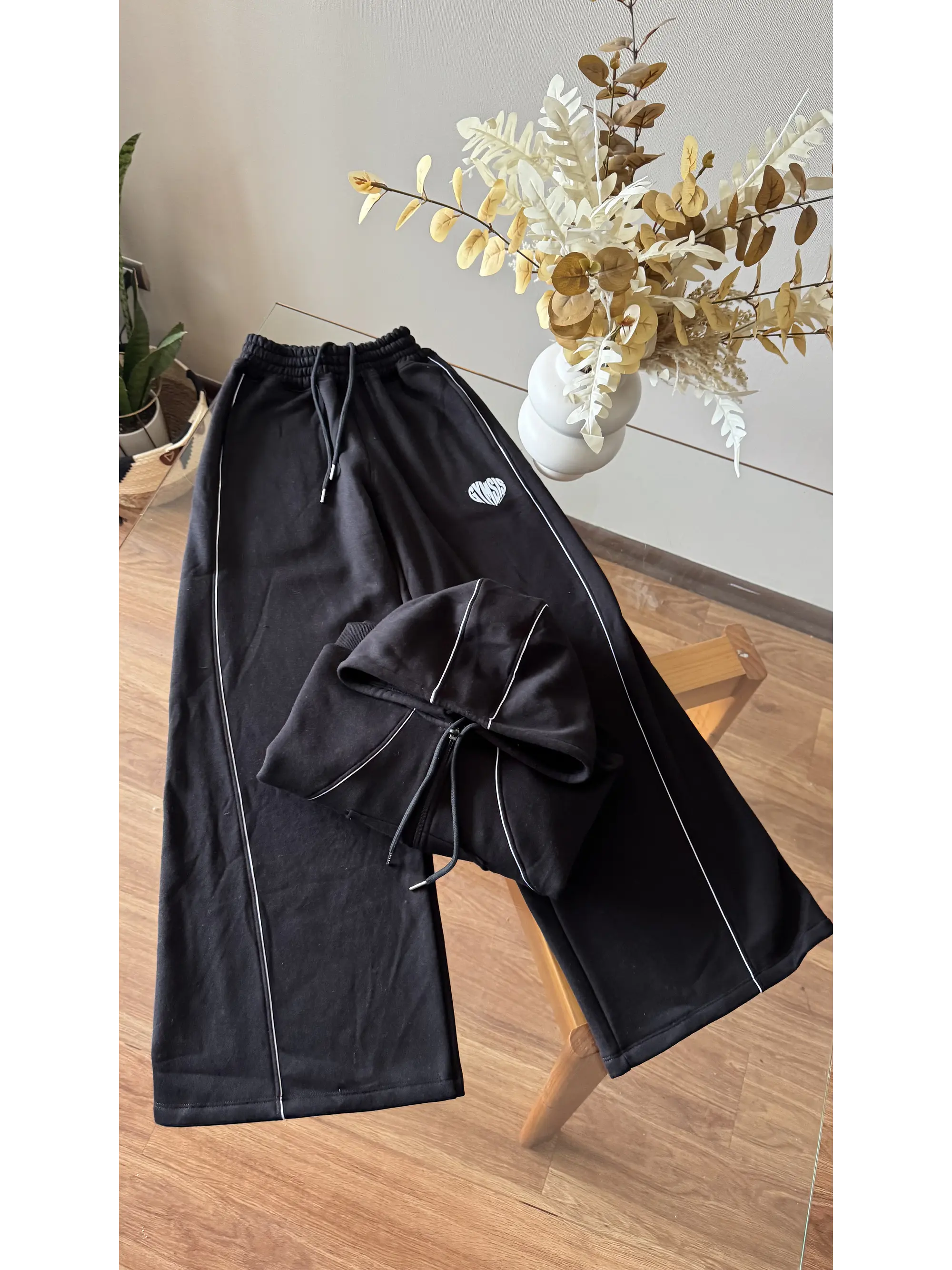 Urban Heart: Hoodie Drop Shoulder & Palazzo de Algodón Peruano. 8