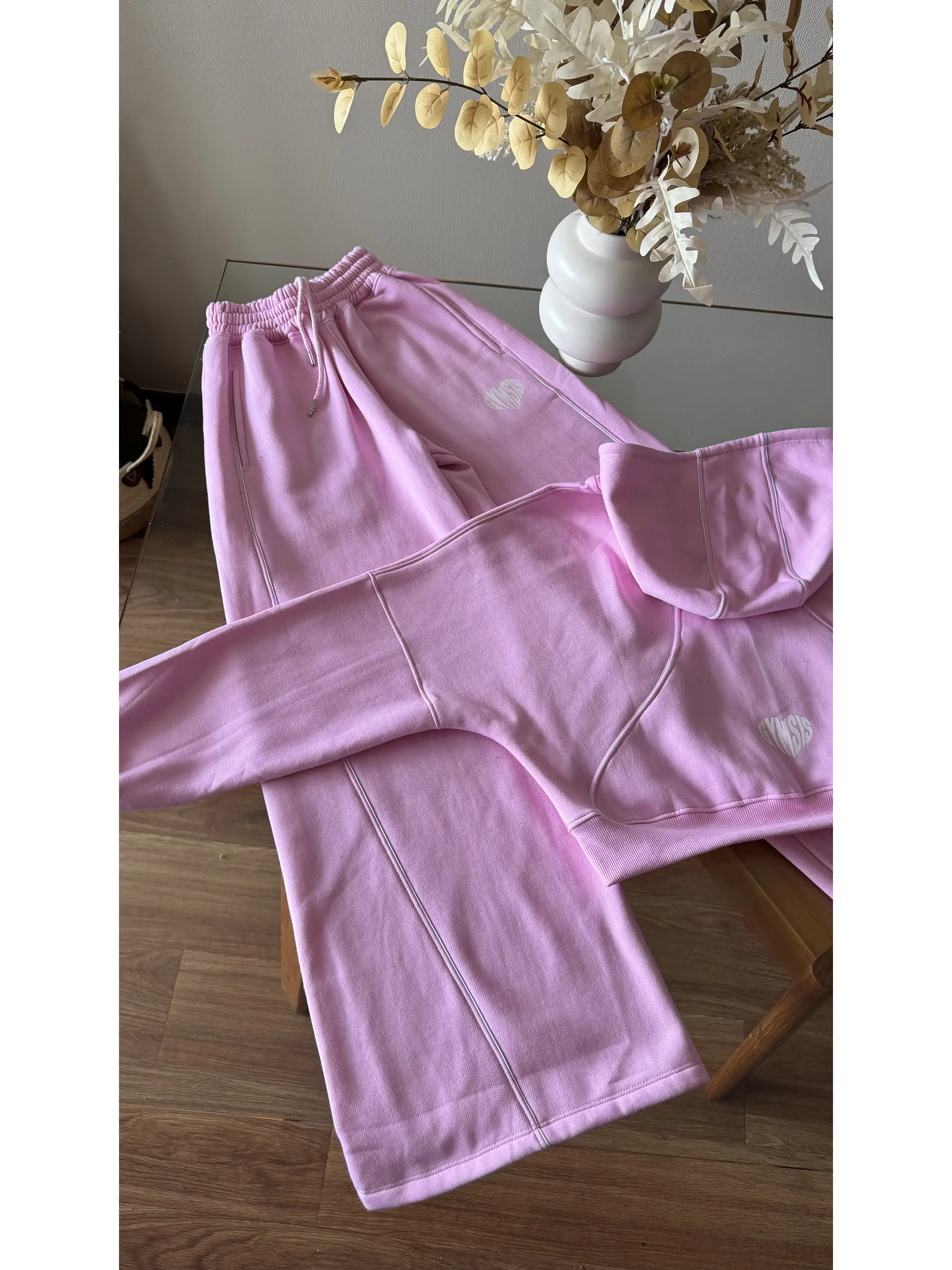 Urban Heart: Hoodie Drop Shoulder & Palazzo de Algodón Peruano. 14