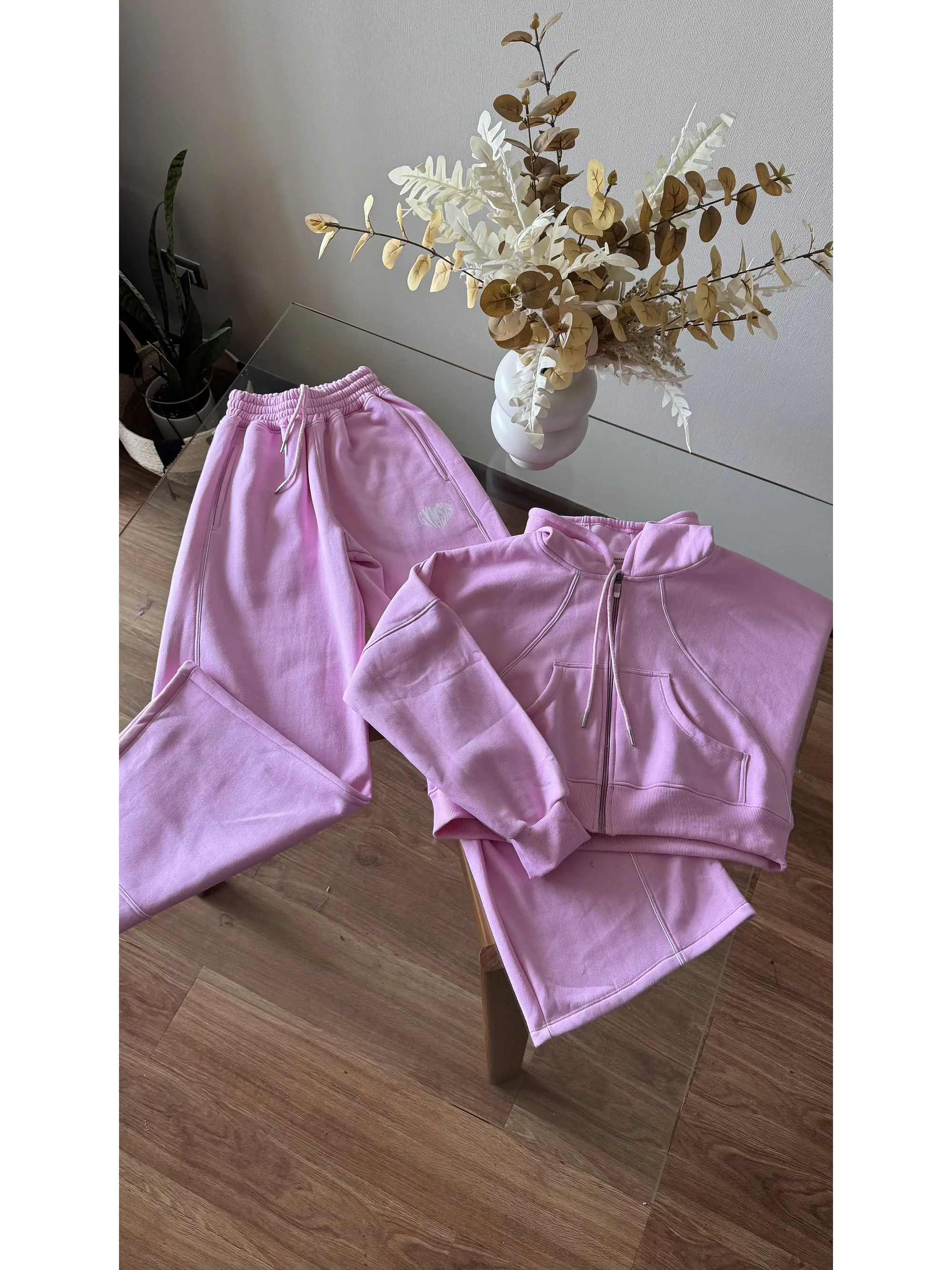 Urban Heart: Hoodie Drop Shoulder & Palazzo de Algodón Peruano. 17