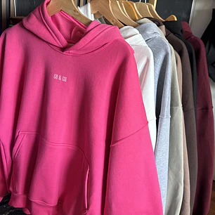 Hoddie boxy fit canguro
