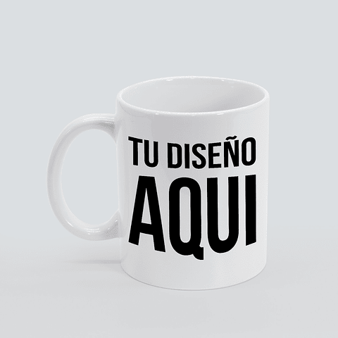 Tazon Blanco Personalizado